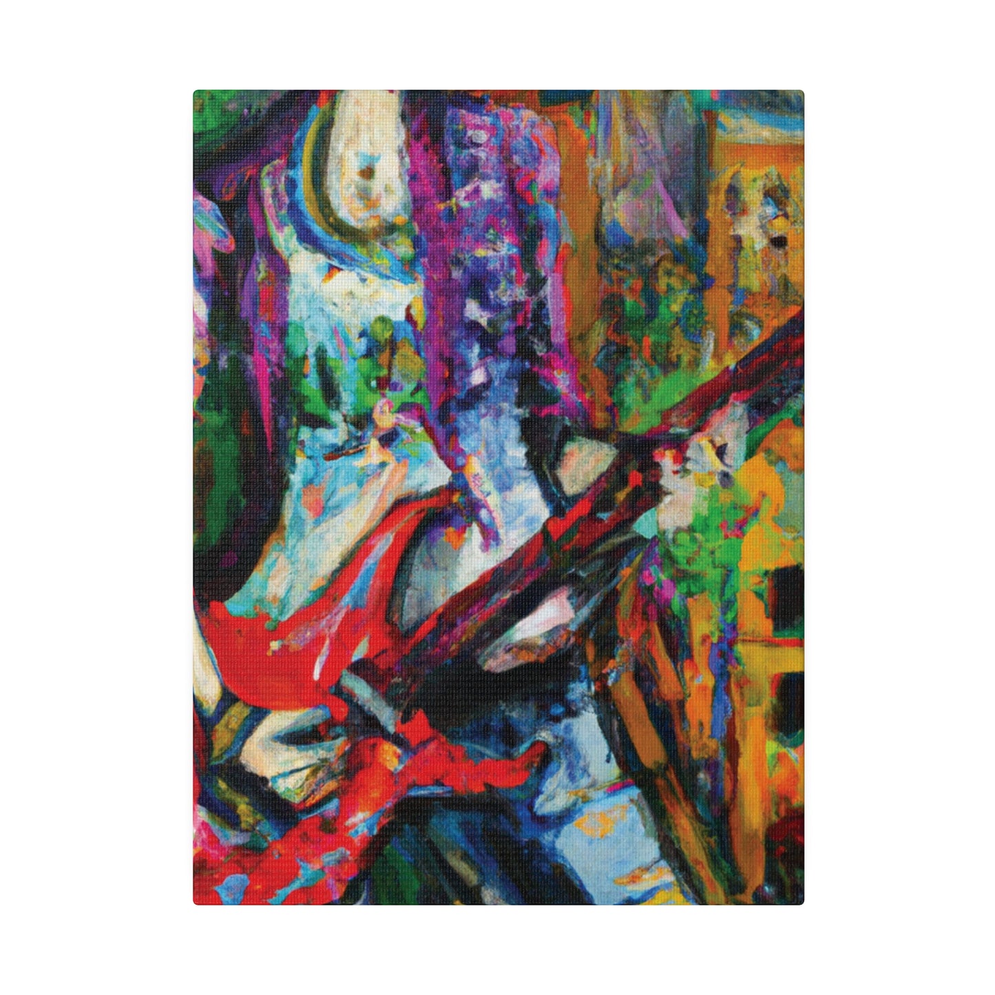 8263J - Rockstar Oil Painting Style Print | Poster | Home Decor | Wall Art | Music Art | Canvas