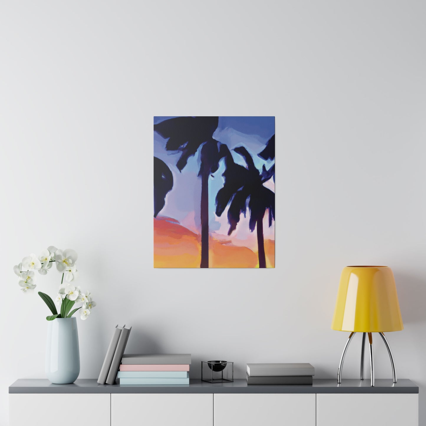 8208A - Miami Beach Sunset Painting Print | Miami | Beach | Sunset | Poster | Home Decor | Wall Art | Canvas