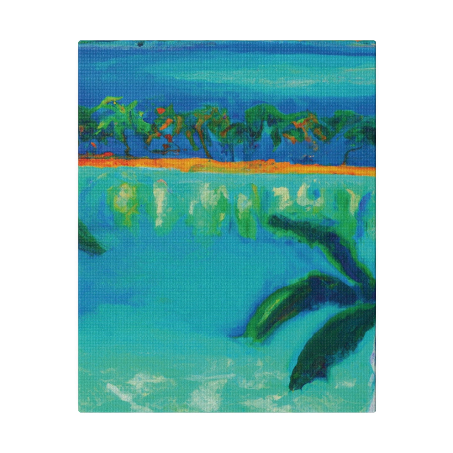 3784F - Bahamas Ocean Painting Print | Bahamas | Ocean | Beach | Poster | Home Decor | Wall Art | Canvas