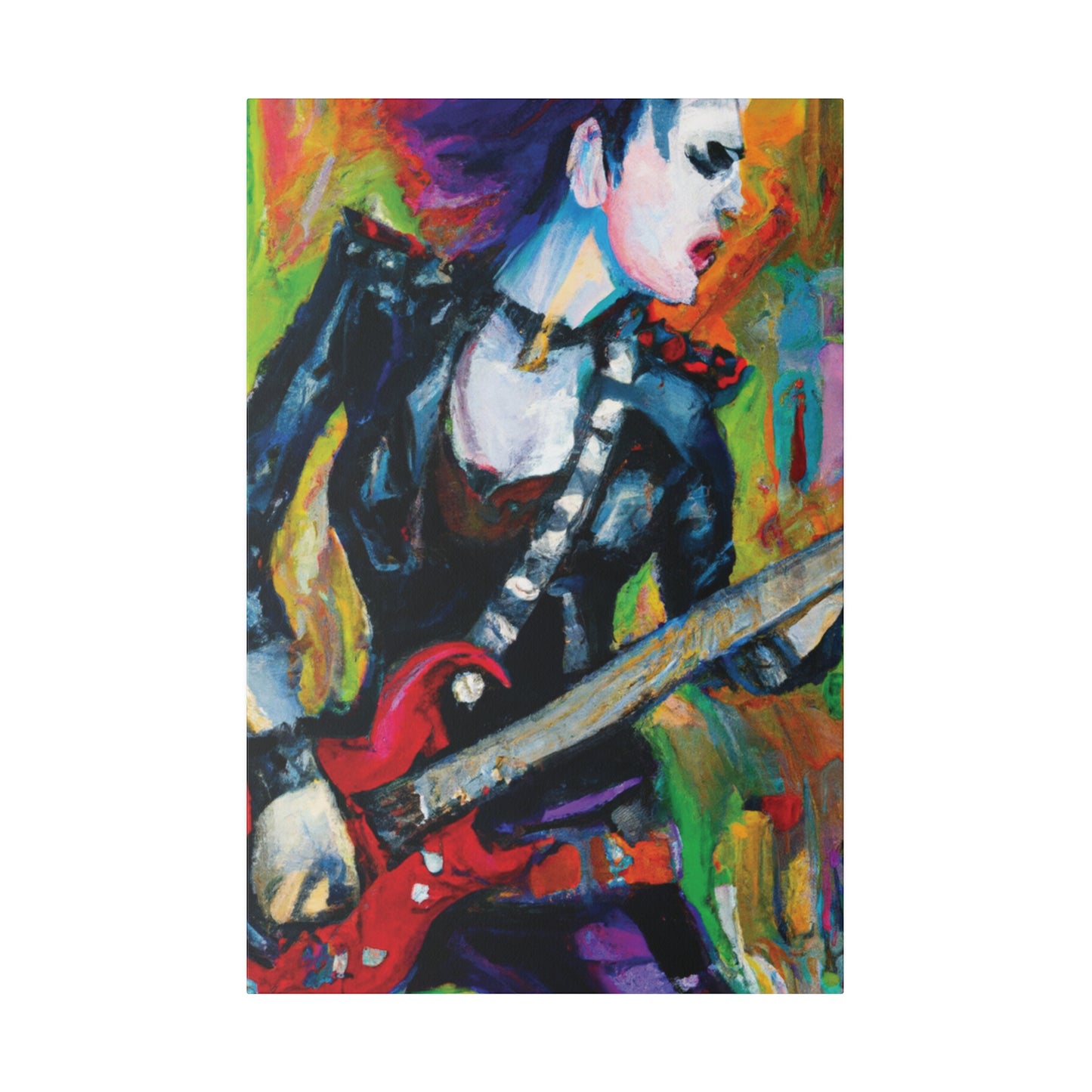 3315A - Rockstar Oil Painting Style Print | Poster | Home Decor | Wall Art | Music Art | Canvas