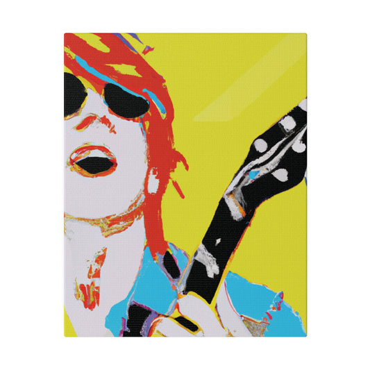 846Q - Rockstar Painting Print | Face | Abstract | Poster | Home Decor | Wall Art | Music Art | Canvas