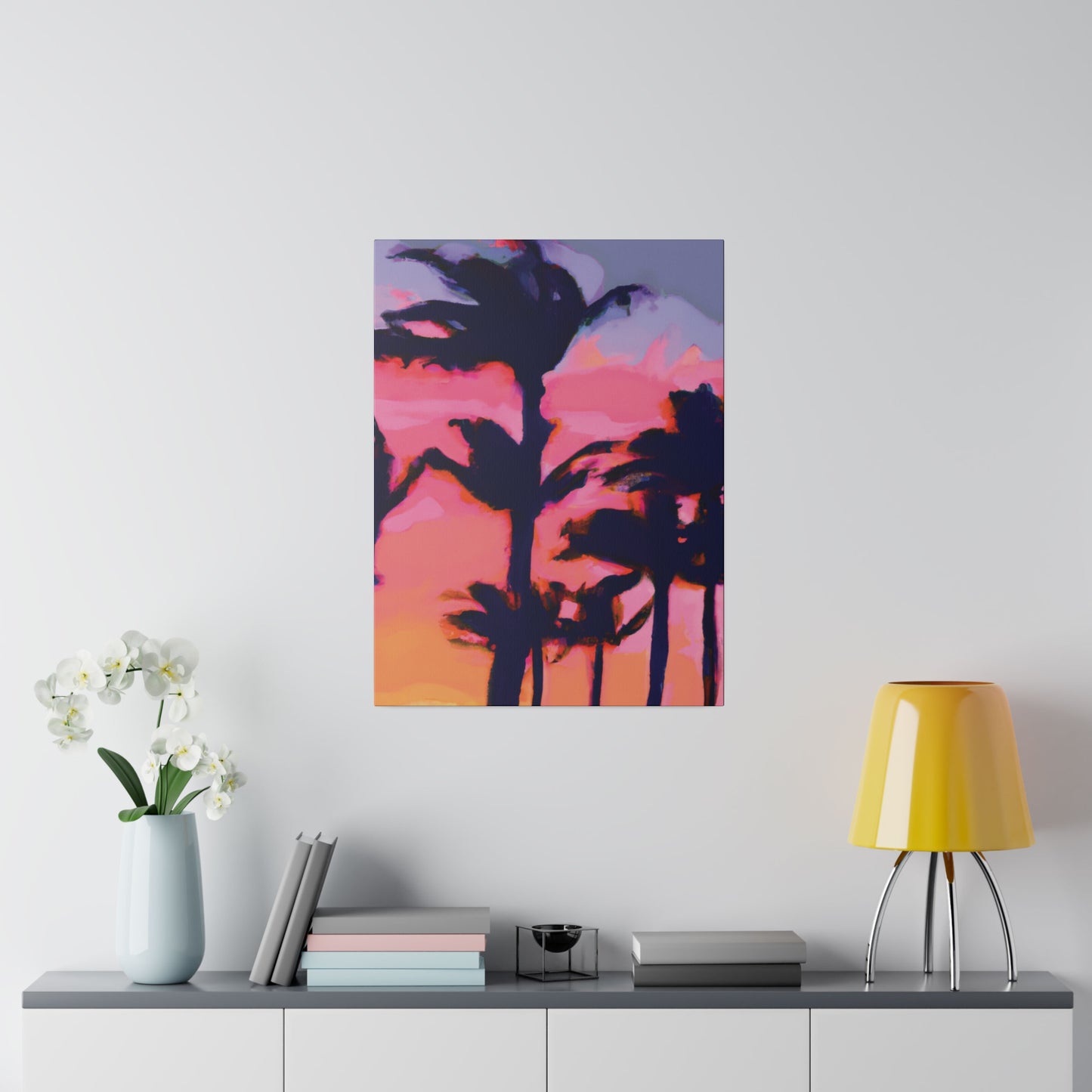 7993P - Miami Beach Sunset Painting Print | Miami | Beach | Sunset | Poster | Home Decor | Wall Art | Canvas
