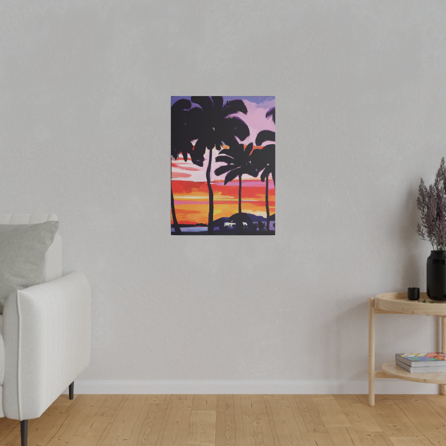 2948T - Miami Beach Sunset Painting Print | Miami | Beach | Sunset | Poster | Home Decor | Wall Art | Canvas