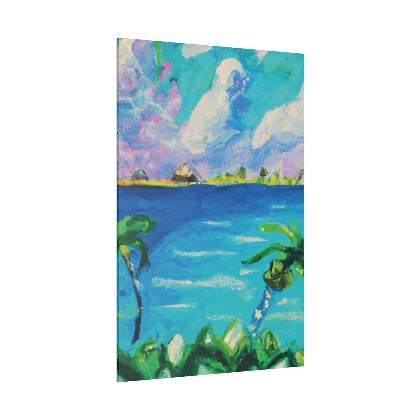 5634K - Bahamas Ocean Painting Print | Bahamas | Ocean | Beach | Poster | Home Decor | Wall Art | Canvas