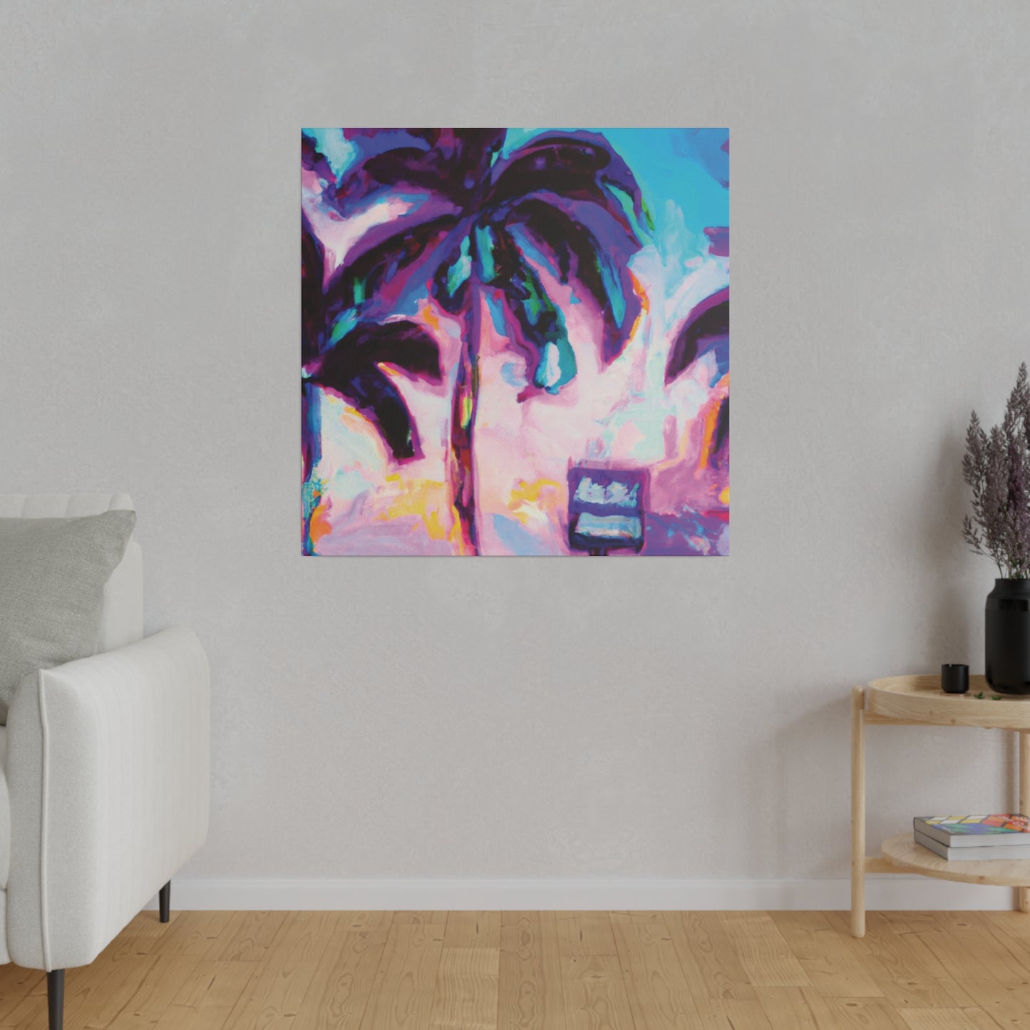 5753H - Miami Beach Sunset Painting Print | Miami | Beach | Sunset | Poster | Home Decor | Wall Art | Canvas