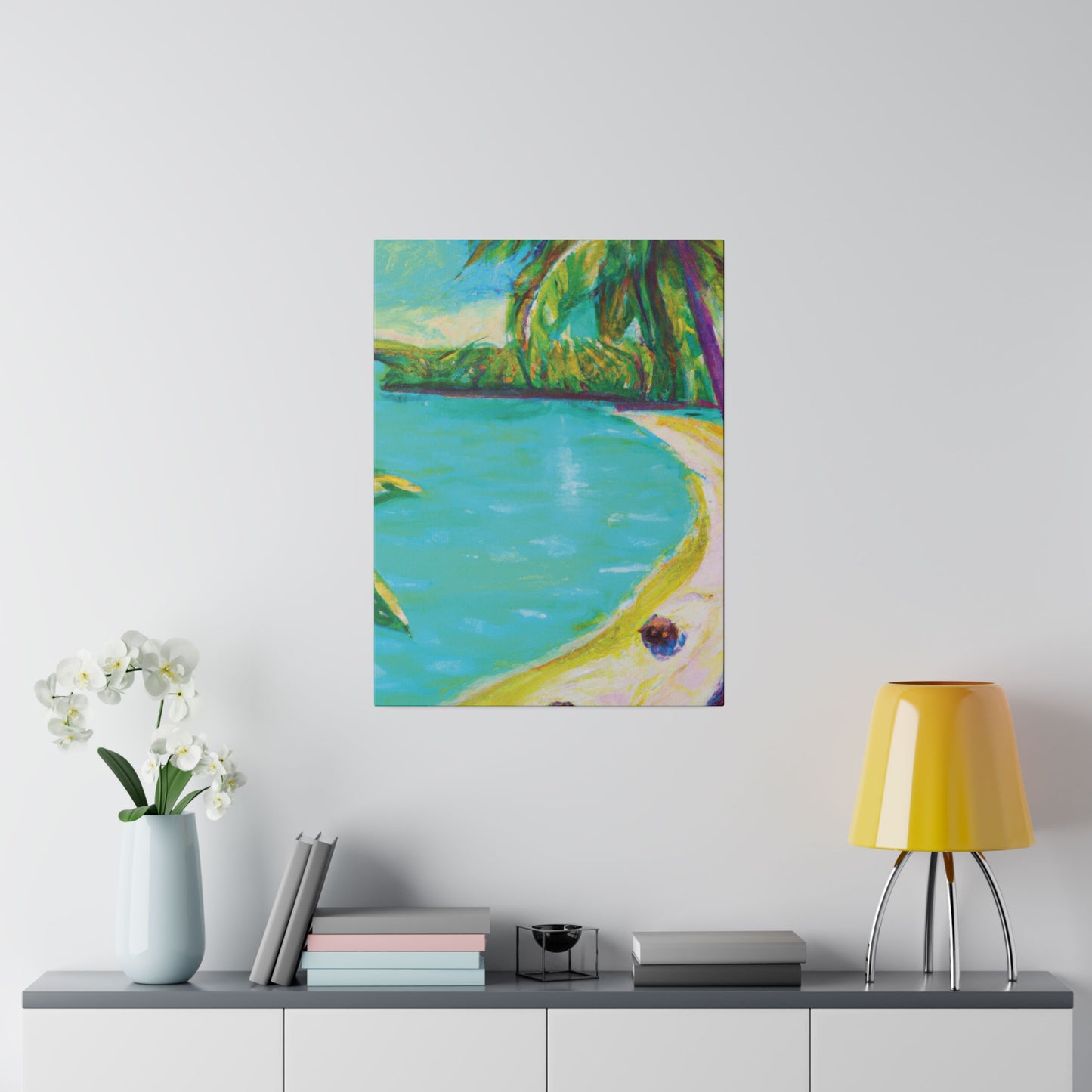 2421K - Bahamas Ocean Painting Print | Bahamas | Ocean | Beach | Poster | Home Decor | Wall Art | Canvas