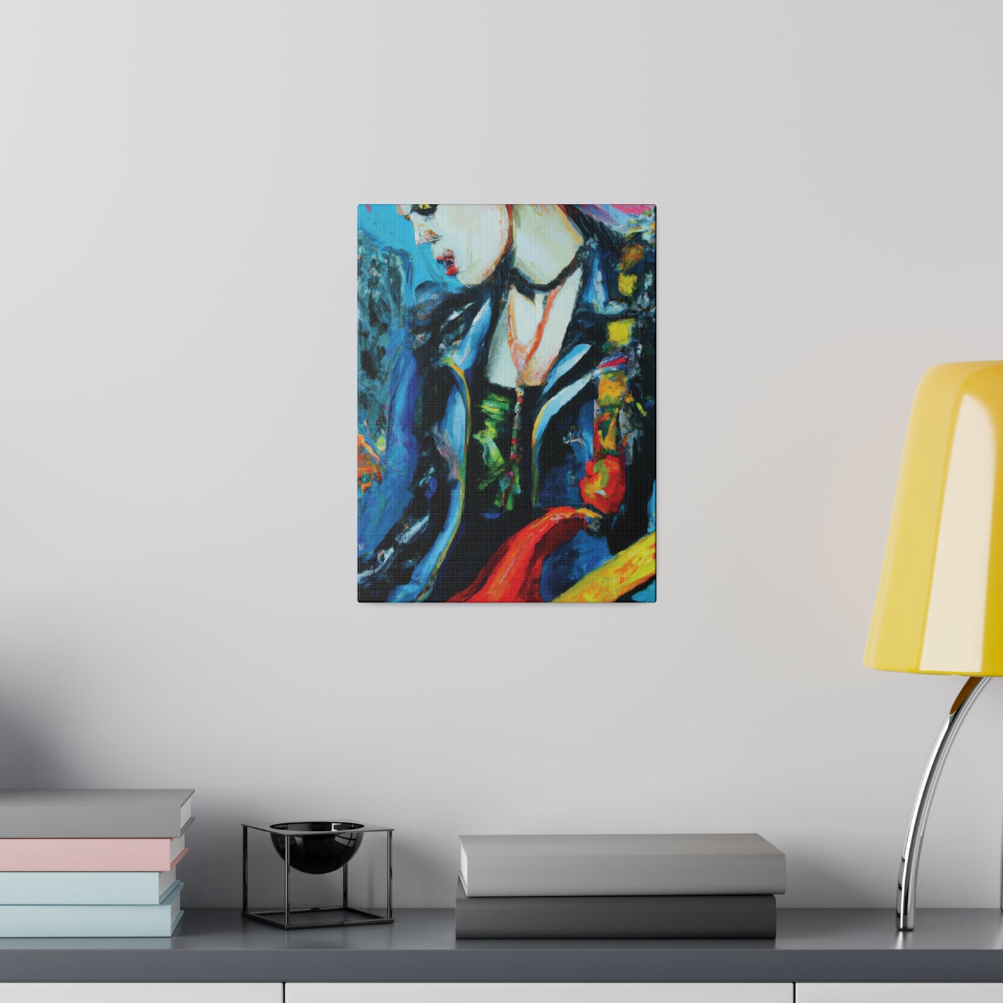 8900A - Rockstar Oil Painting Style Print | Poster | Home Decor | Wall Art | Music Art | Canvas