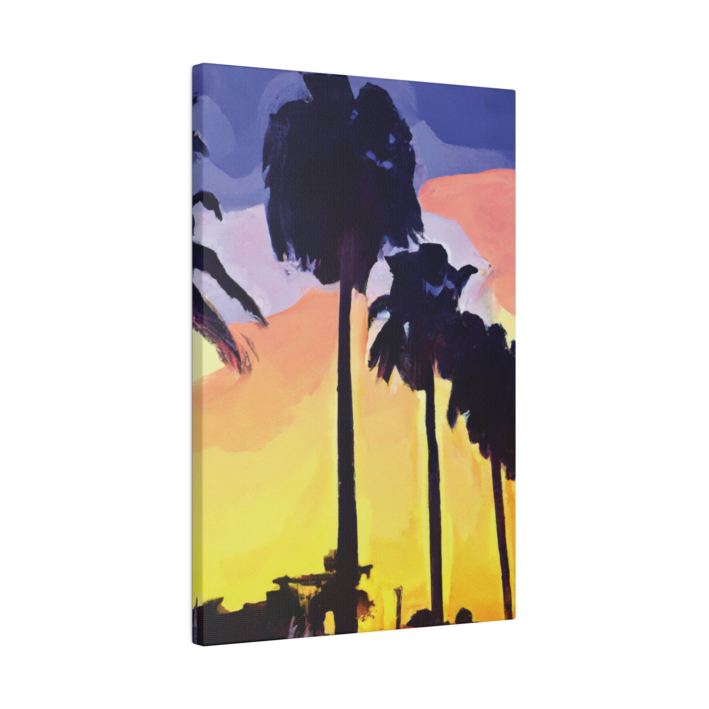 8023Y - Miami Beach Sunset Painting Print | Miami | Beach | Sunset | Poster | Home Decor | Wall Art | Canvas