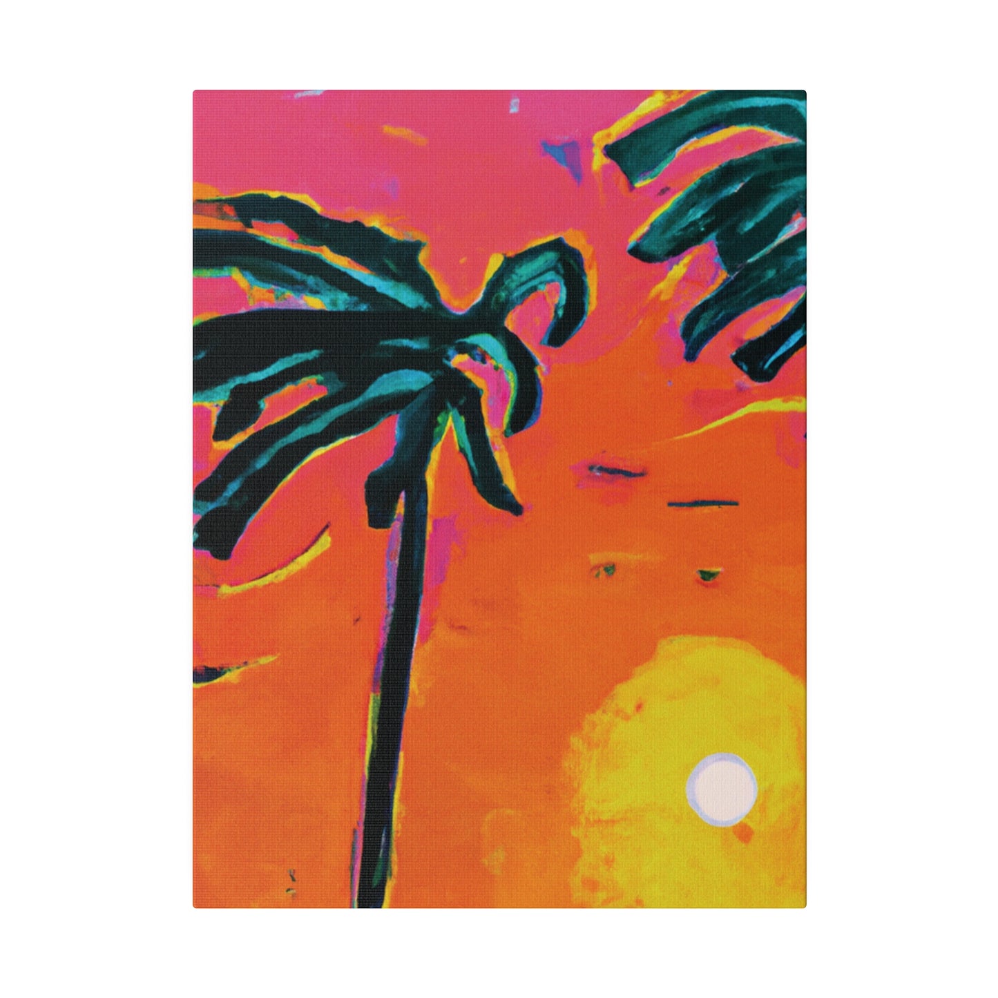 7273U - Miami Beach Sunset Painting Print | Miami | Beach | Sunset | Poster | Home Decor | Wall Art | Canvas