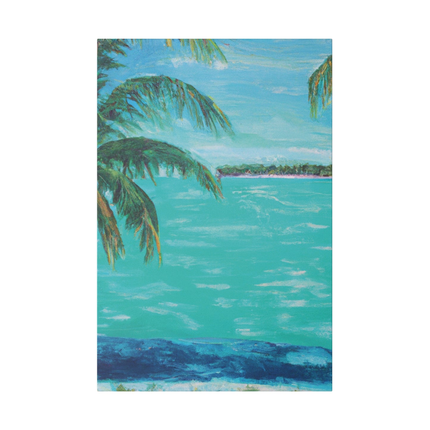 362P - Bahamas Ocean Painting Print | Bahamas | Ocean | Beach | Poster | Home Decor | Wall Art | Canvas