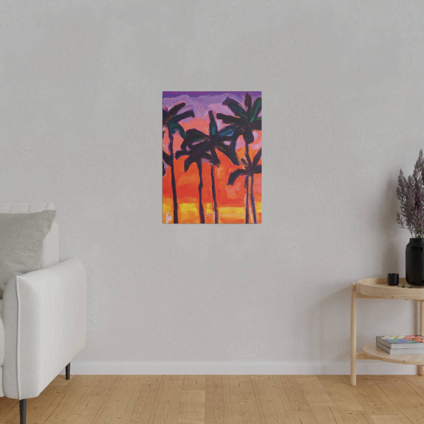 5618V - Miami Beach Sunset Painting Print | Miami | Beach | Sunset | Poster | Home Decor | Wall Art | Canvas