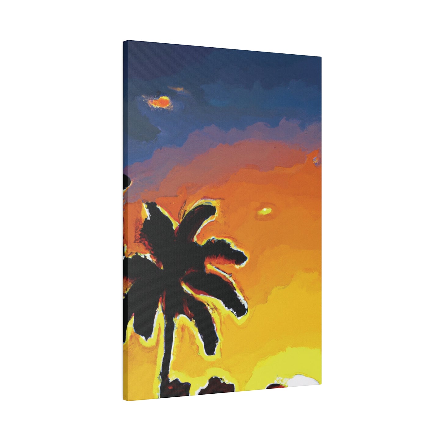 8720W - Miami Beach Sunset Painting Print | Miami | Beach | Sunset | Poster | Home Decor | Wall Art | Canvas