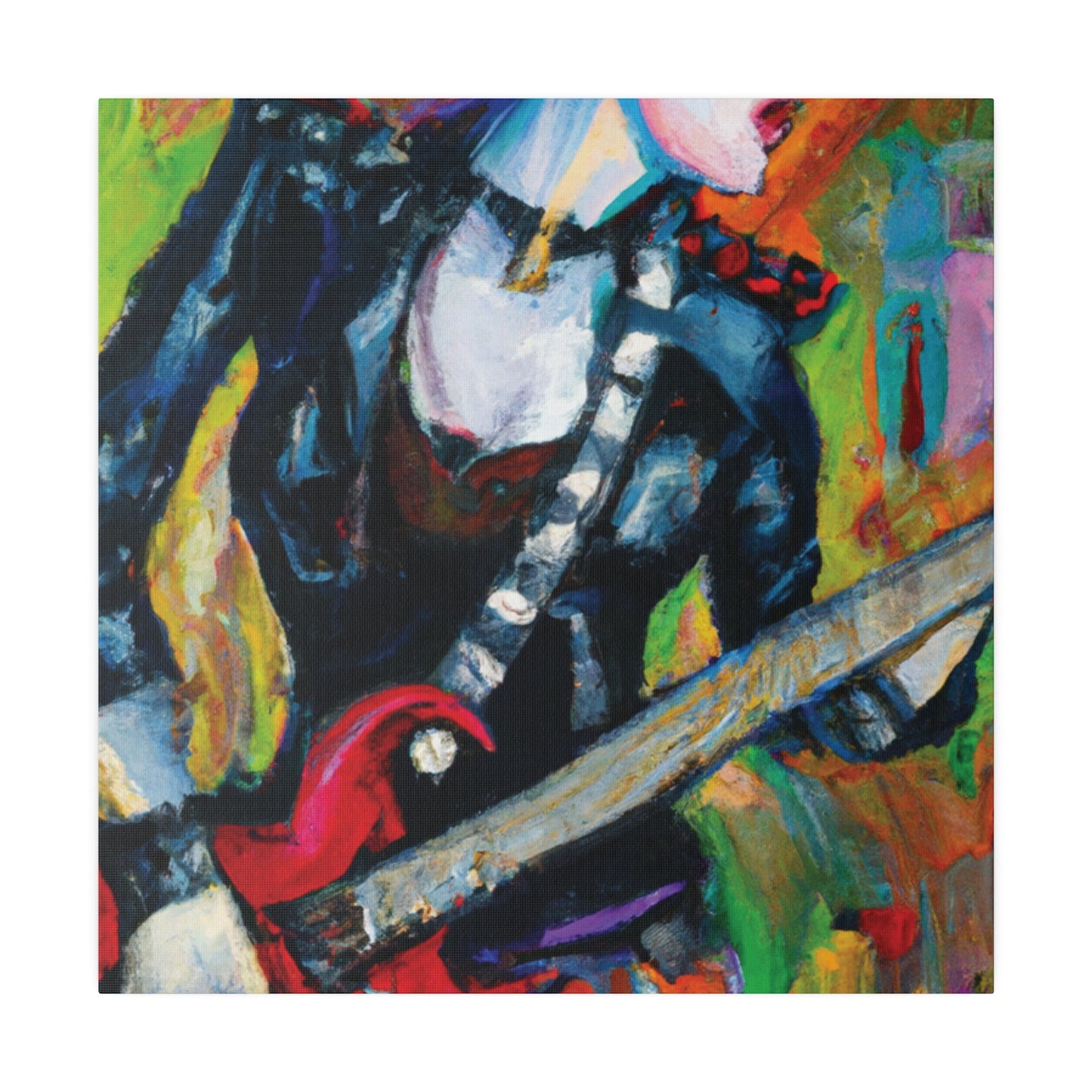 3315A - Rockstar Oil Painting Style Print | Poster | Home Decor | Wall Art | Music Art | Canvas