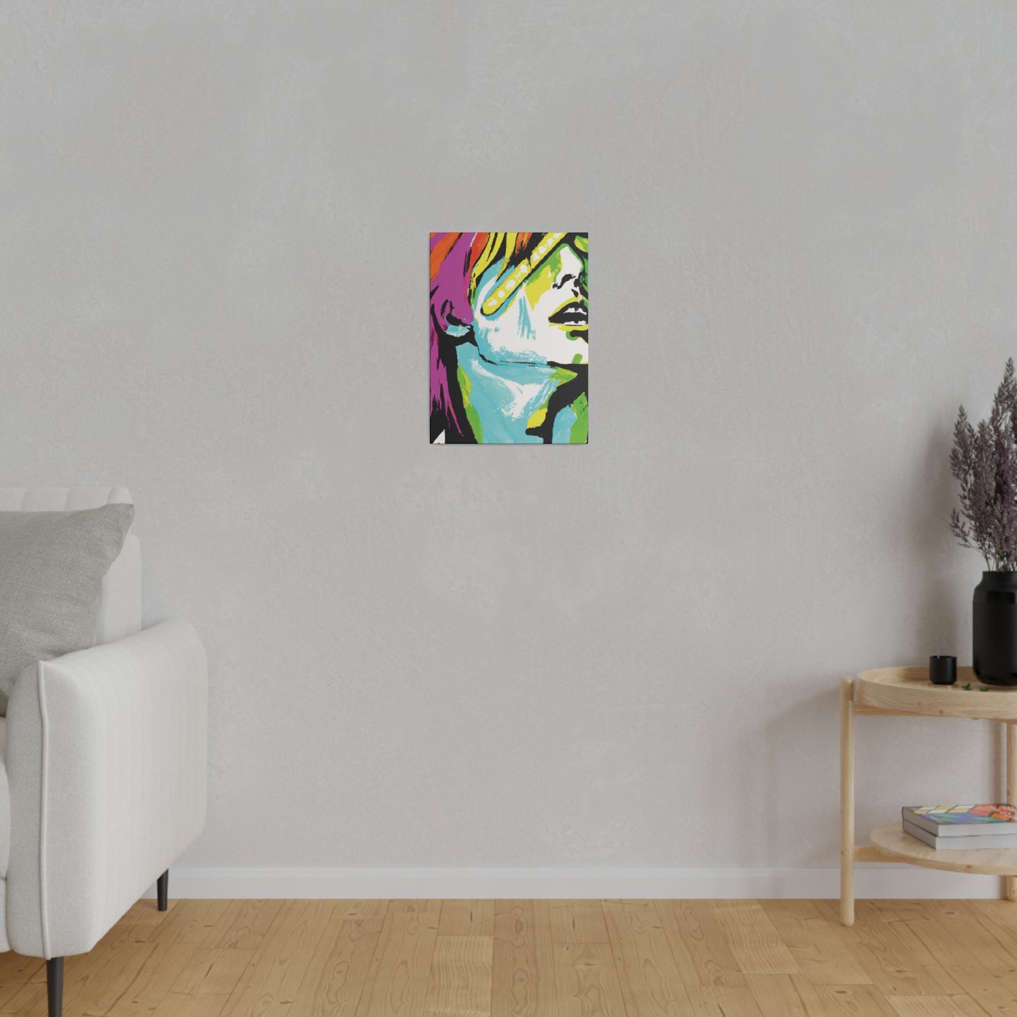 2120E - Rockstar Painting Print | Face | Abstract | Poster | Home Decor | Wall Art | Music Art | Canvas