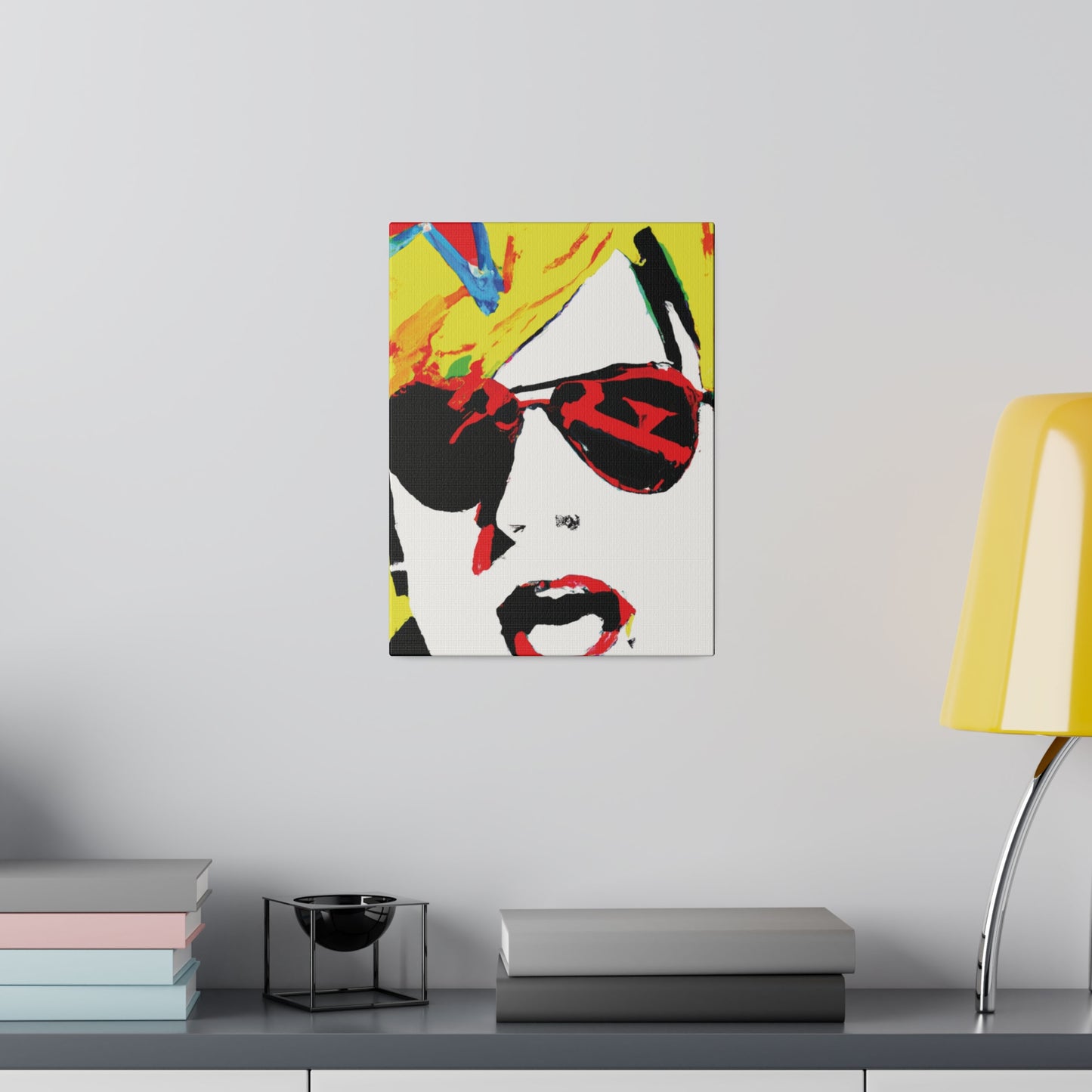 7931Q - Rockstar Painting Print | Face | Abstract | Poster | Home Decor | Wall Art | Music Art | Canvas