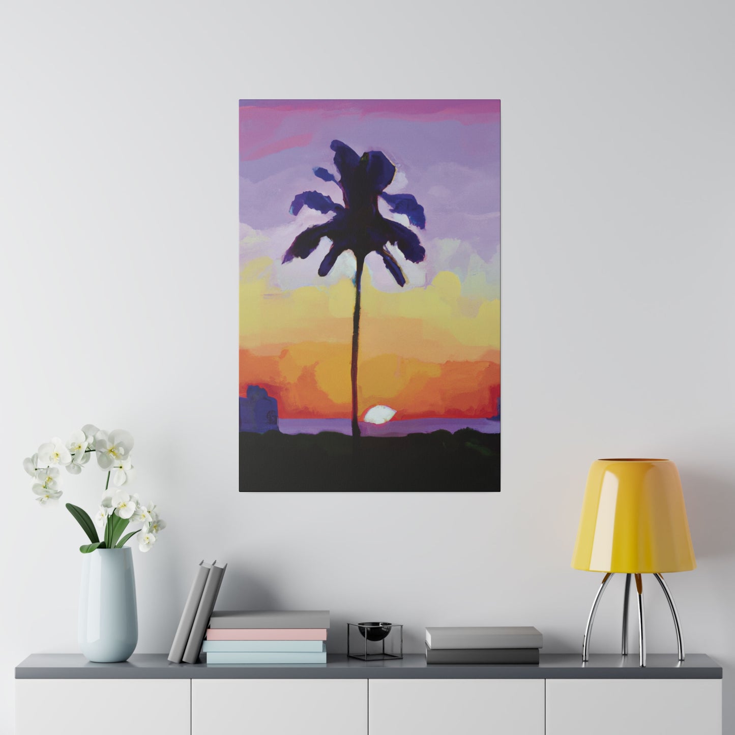 8495G - Miami Beach Sunset Painting Print | Miami | Beach | Sunset | Poster | Home Decor | Wall Art | Canvas