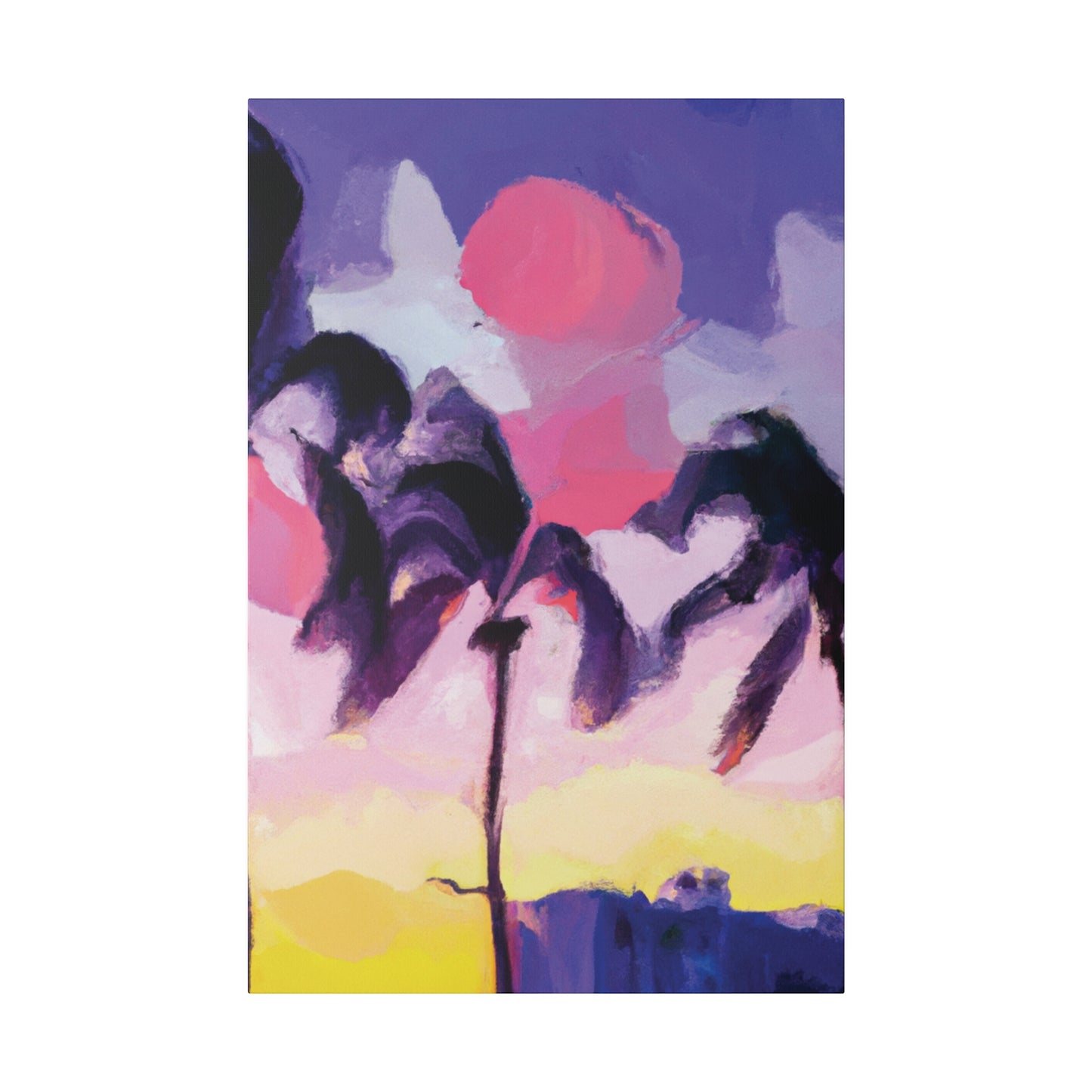 8189L - Miami Beach Sunset Painting Print | Miami | Beach | Sunset | Poster | Home Decor | Wall Art | Canvas