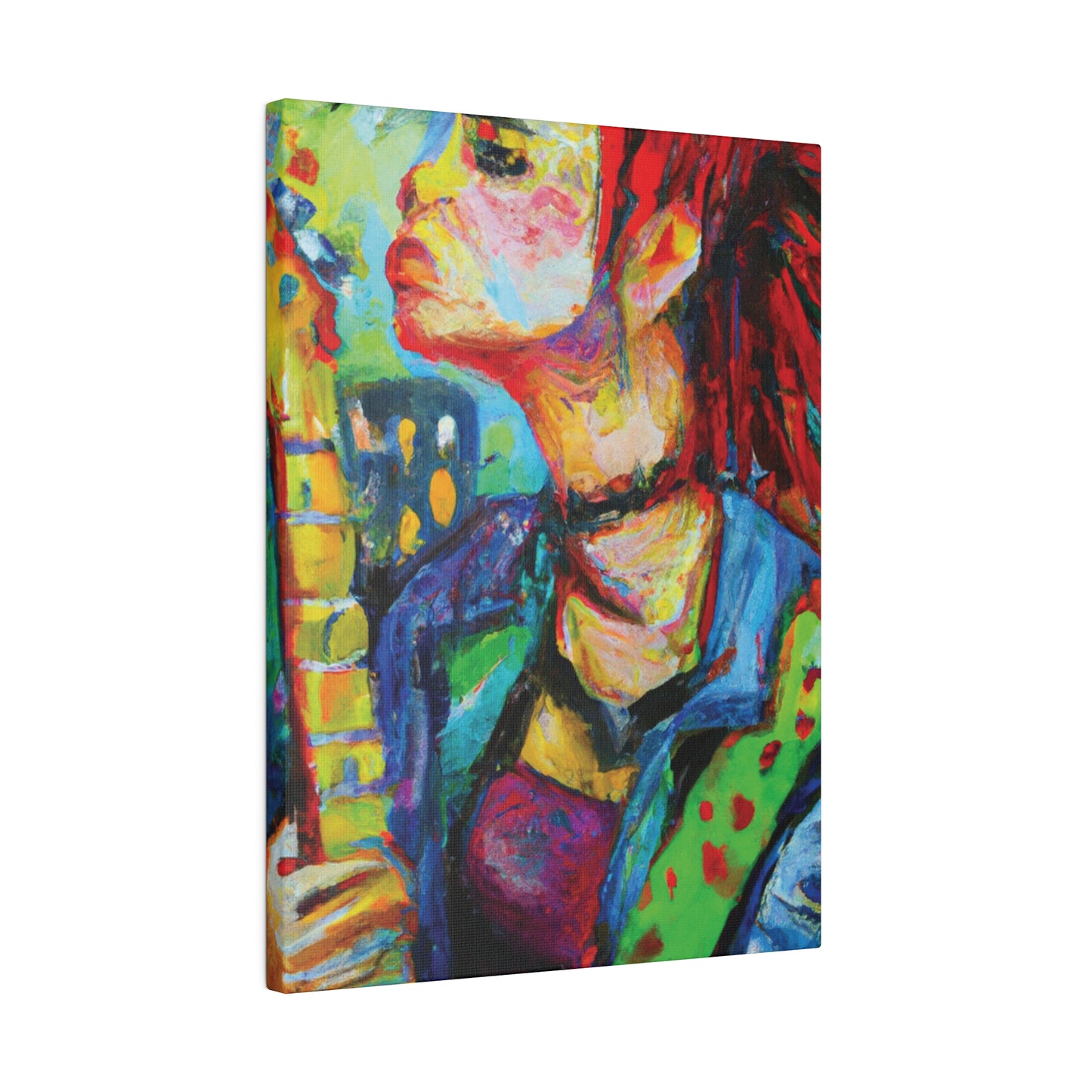 4898X - Rockstar Oil Painting Style Print | Poster | Home Decor | Wall Art | Music Art | Canvas