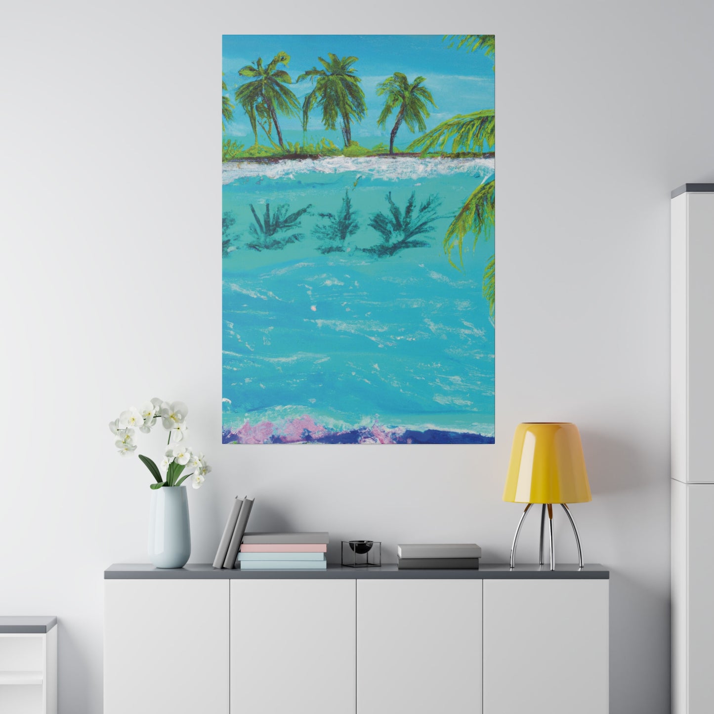 8321K - Bahamas Ocean Painting Print | Bahamas | Ocean | Beach | Poster | Home Decor | Wall Art | Canvas