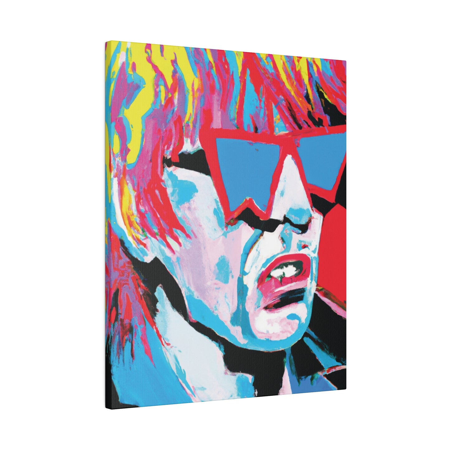 8517X - Rockstar Painting Print | Face | Abstract | Poster | Home Decor | Wall Art | Music Art | Canvas