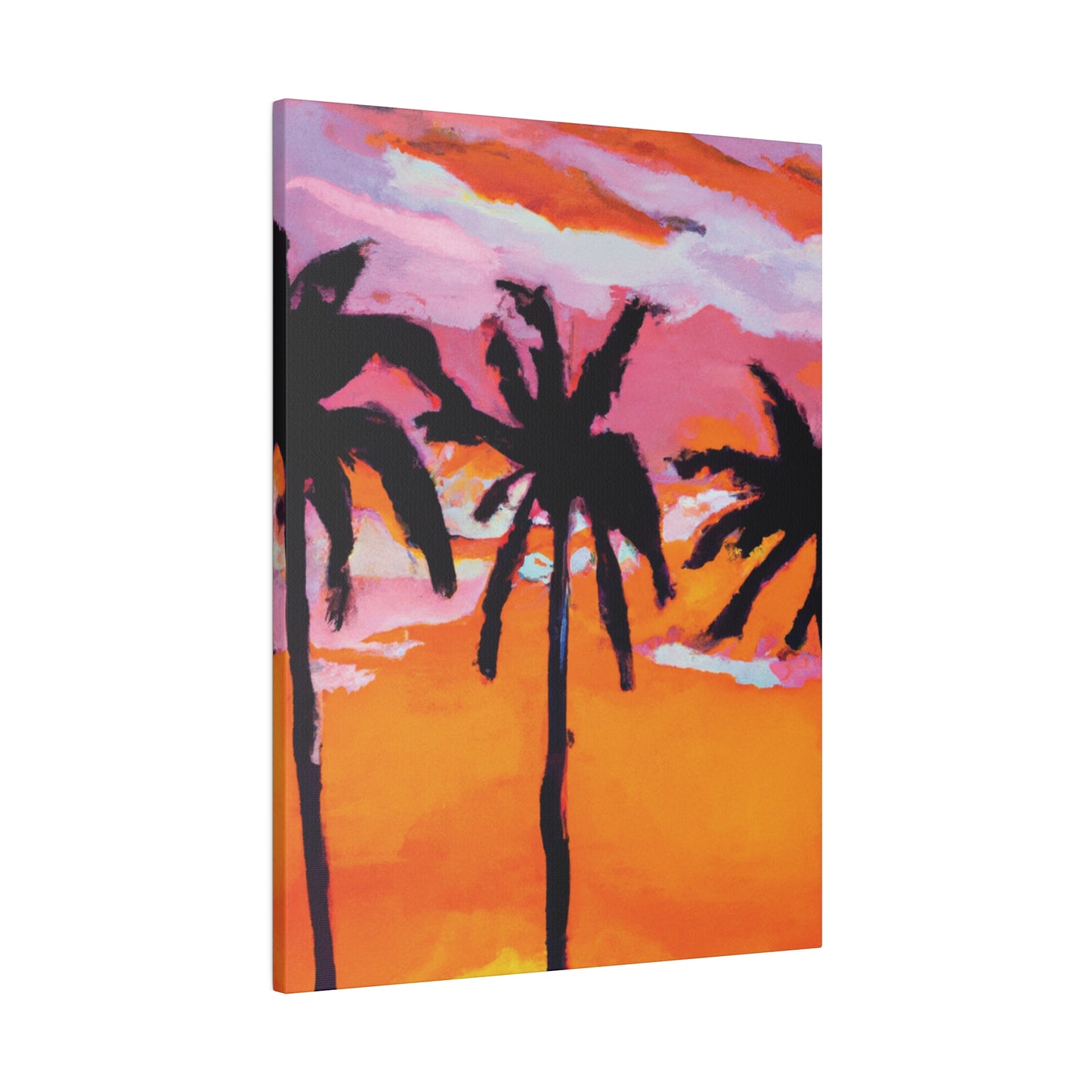 4491U - Miami Beach Sunset Painting Print | Miami | Beach | Sunset | Poster | Home Decor | Wall Art | Canvas