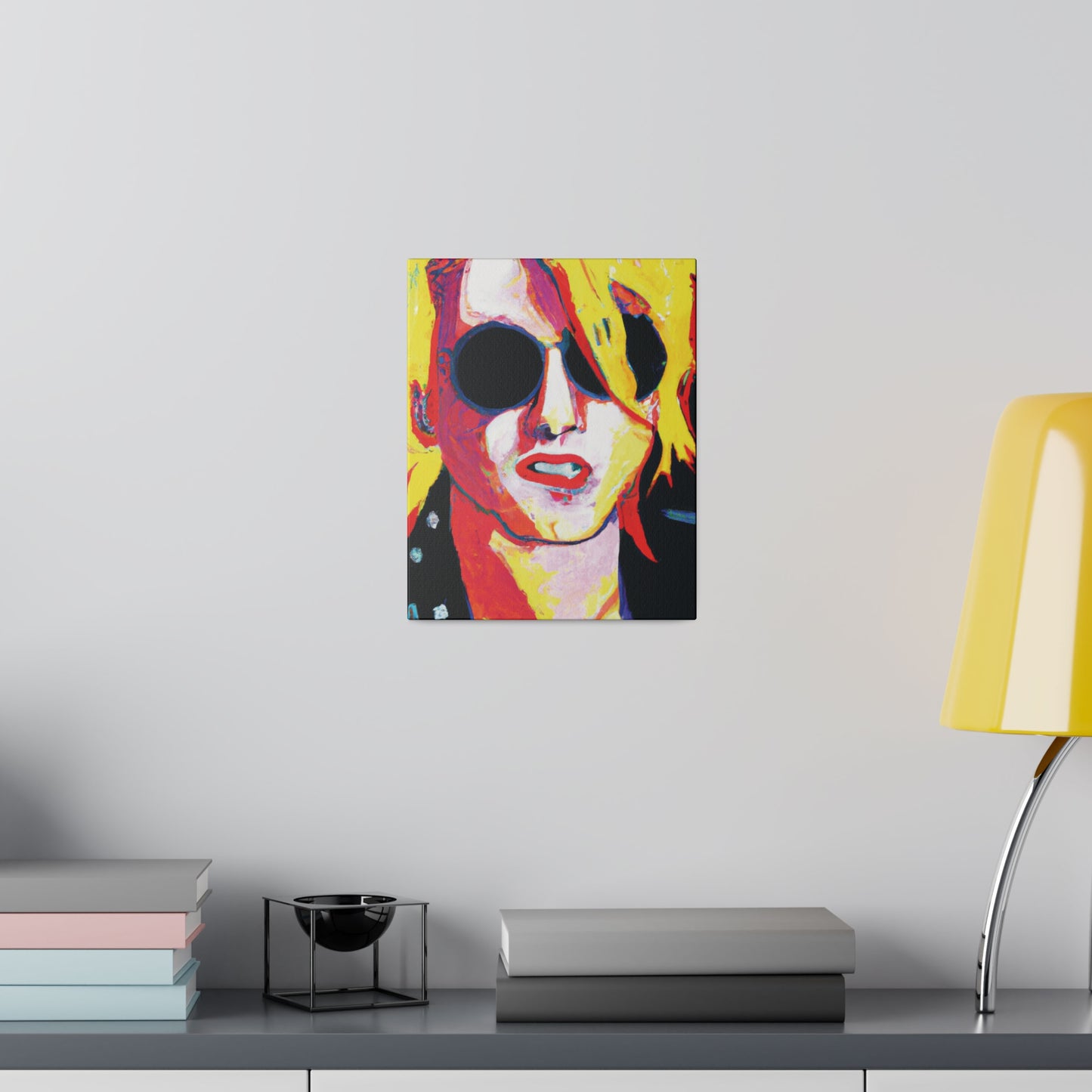 4786R - Rockstar Painting Print | Face | Abstract | Poster | Home Decor | Wall Art | Music Art | Canvas