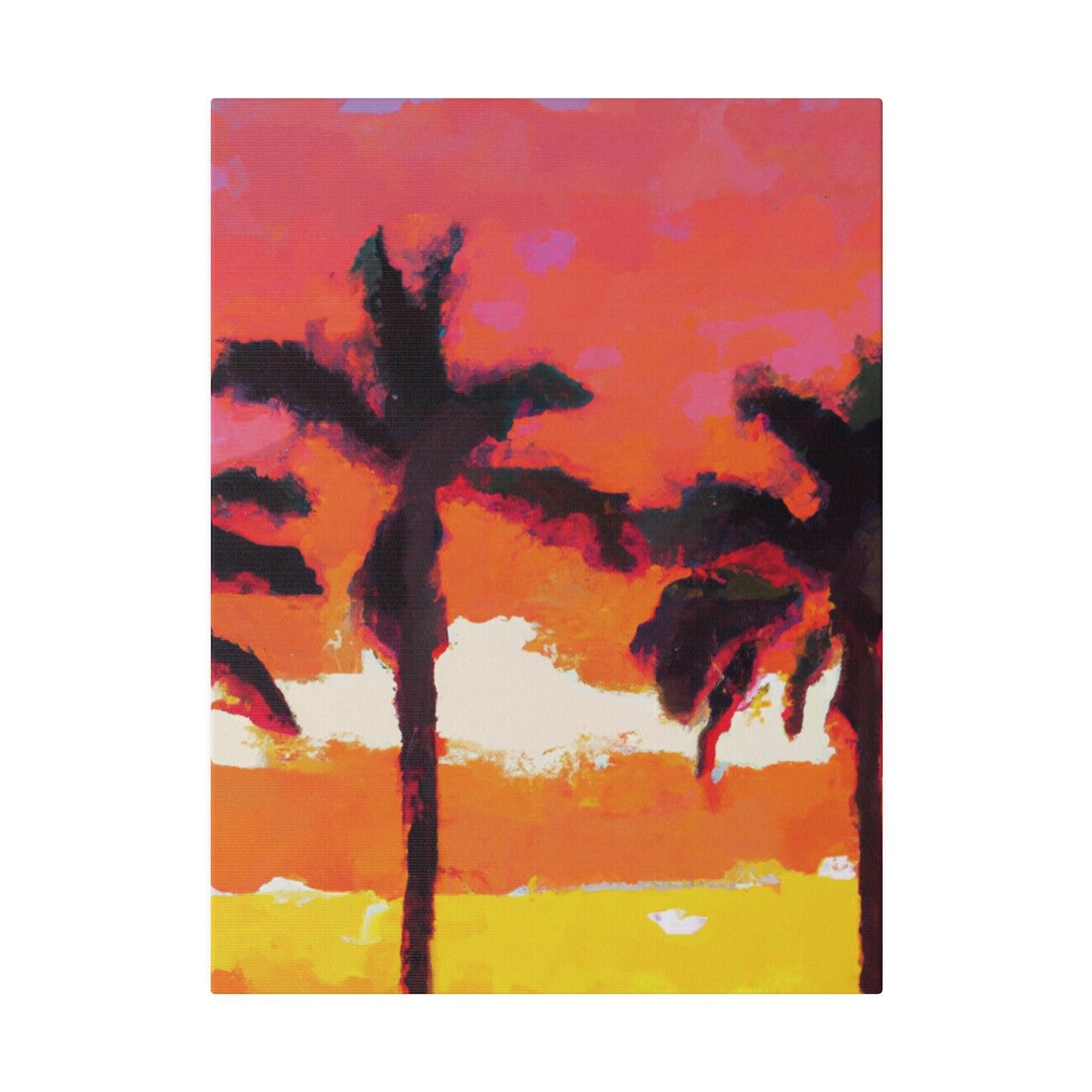 9356P - Miami Beach Sunset Painting Print | Miami | Beach | Sunset | Poster | Home Decor | Wall Art | Canvas