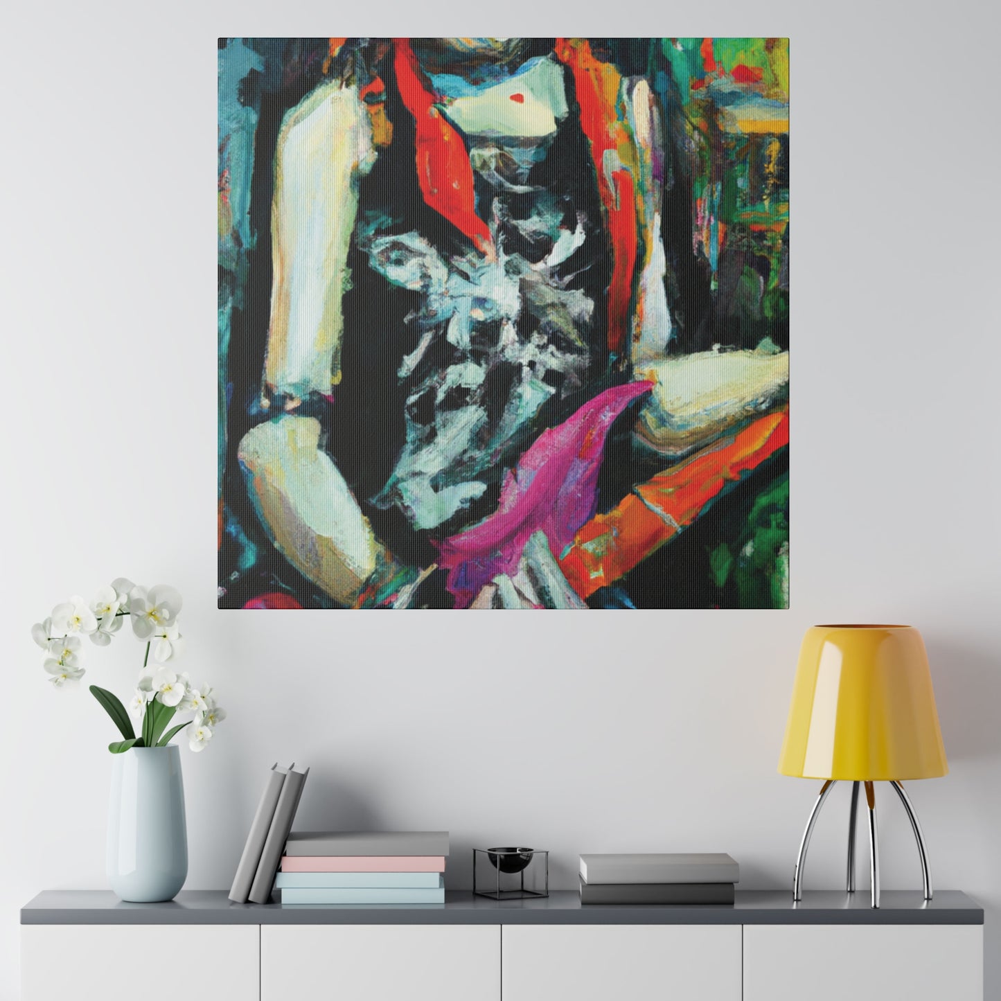 7134X - Rockstar Oil Painting Style Print | Poster | Home Decor | Wall Art | Music Art | Canvas