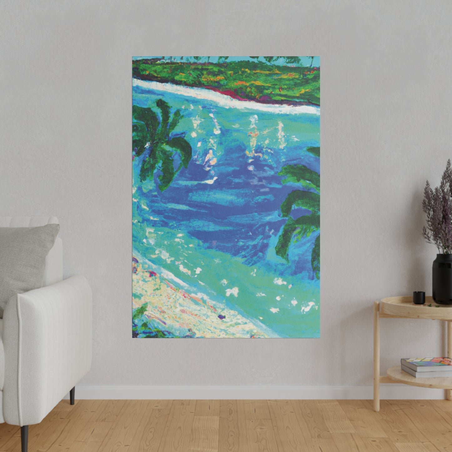 5495D - Bahamas Ocean Painting Print | Bahamas | Ocean | Beach | Poster | Home Decor | Wall Art | Canvas