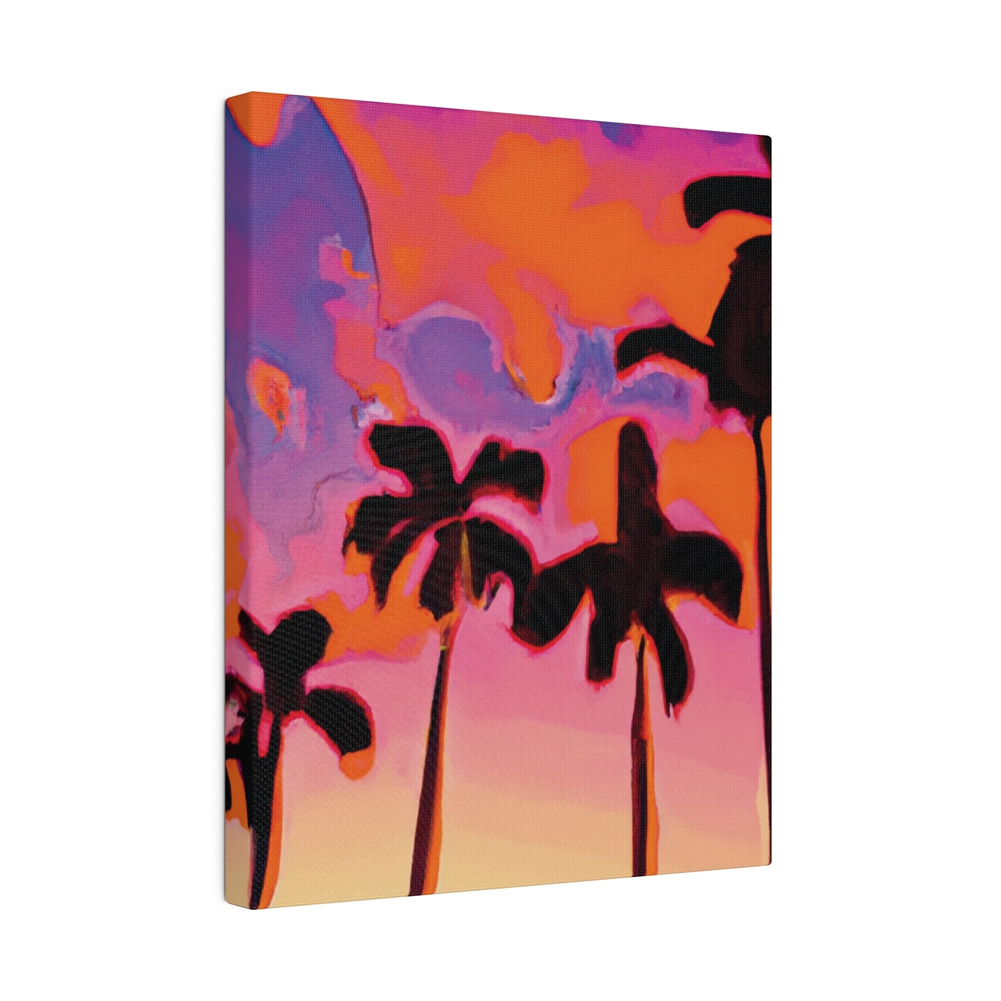 7182U - Miami Beach Sunset Painting Print | Miami | Beach | Sunset | Poster | Home Decor | Wall Art | Canvas