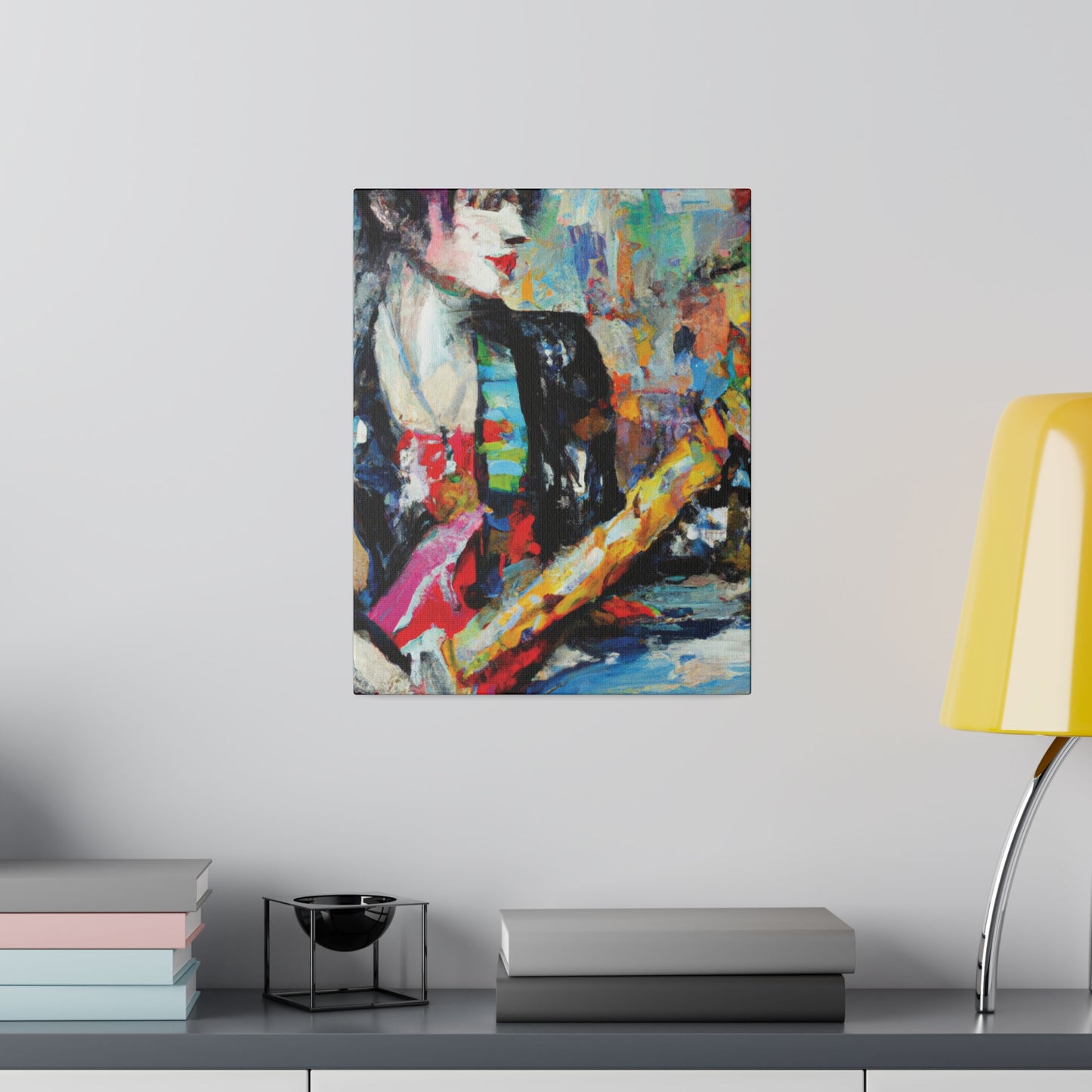 8162K - Rockstar Oil Painting Style Print | Poster | Home Decor | Wall Art | Music Art | Canvas