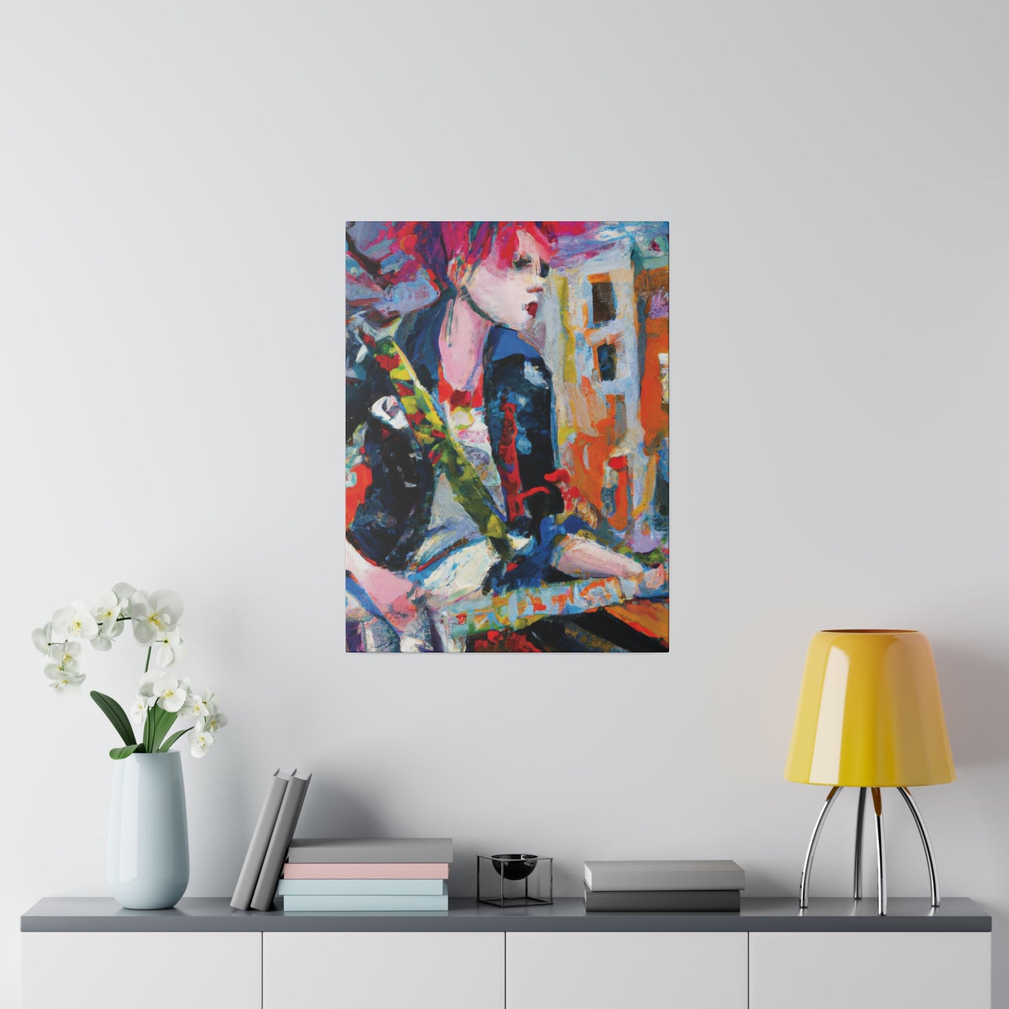 3276D - Rockstar Oil Painting Style Print | Poster | Home Decor | Wall Art | Music Art | Canvas