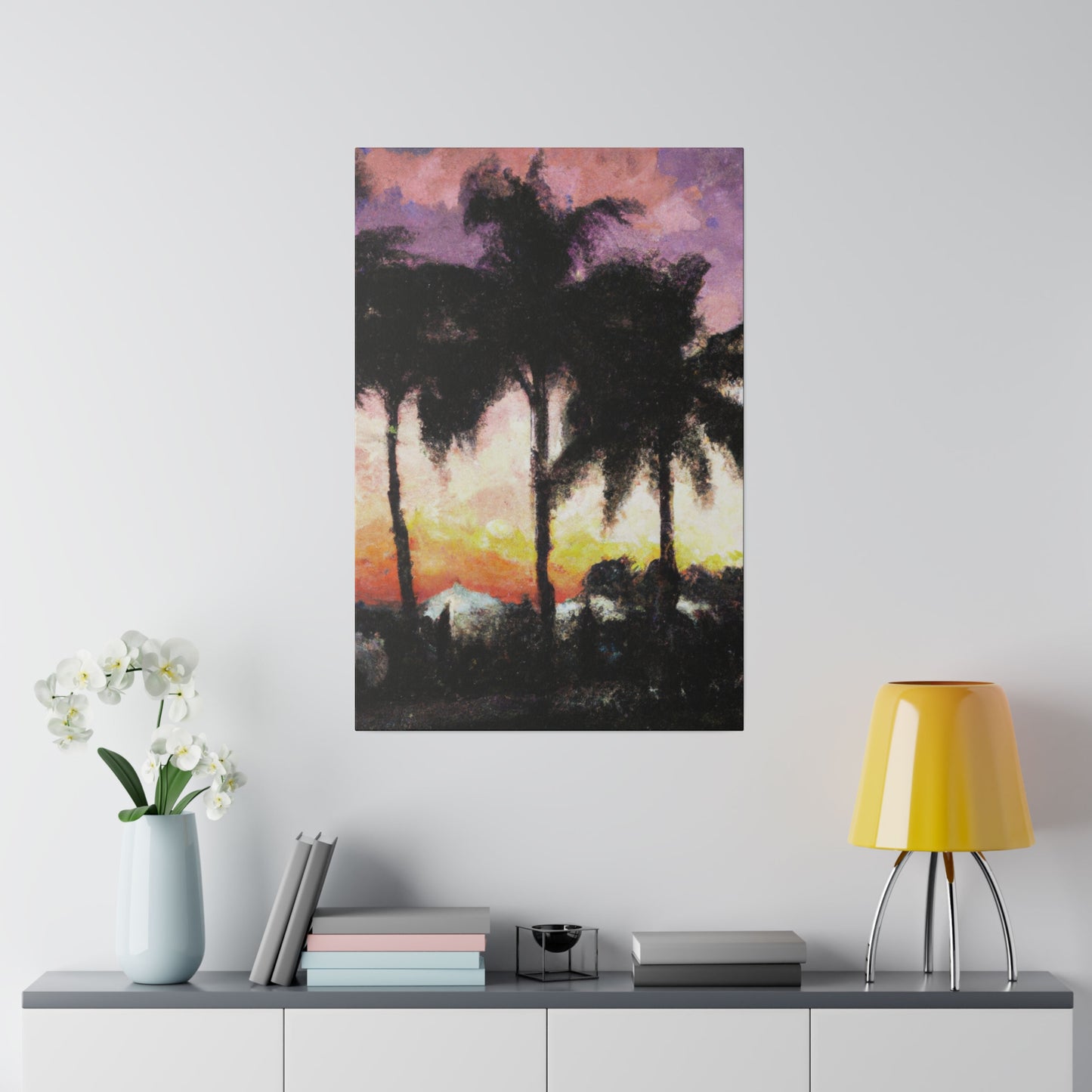 8185A - Miami Beach Sunset Painting Print | Miami | Beach | Sunset | Poster | Home Decor | Wall Art | Canvas