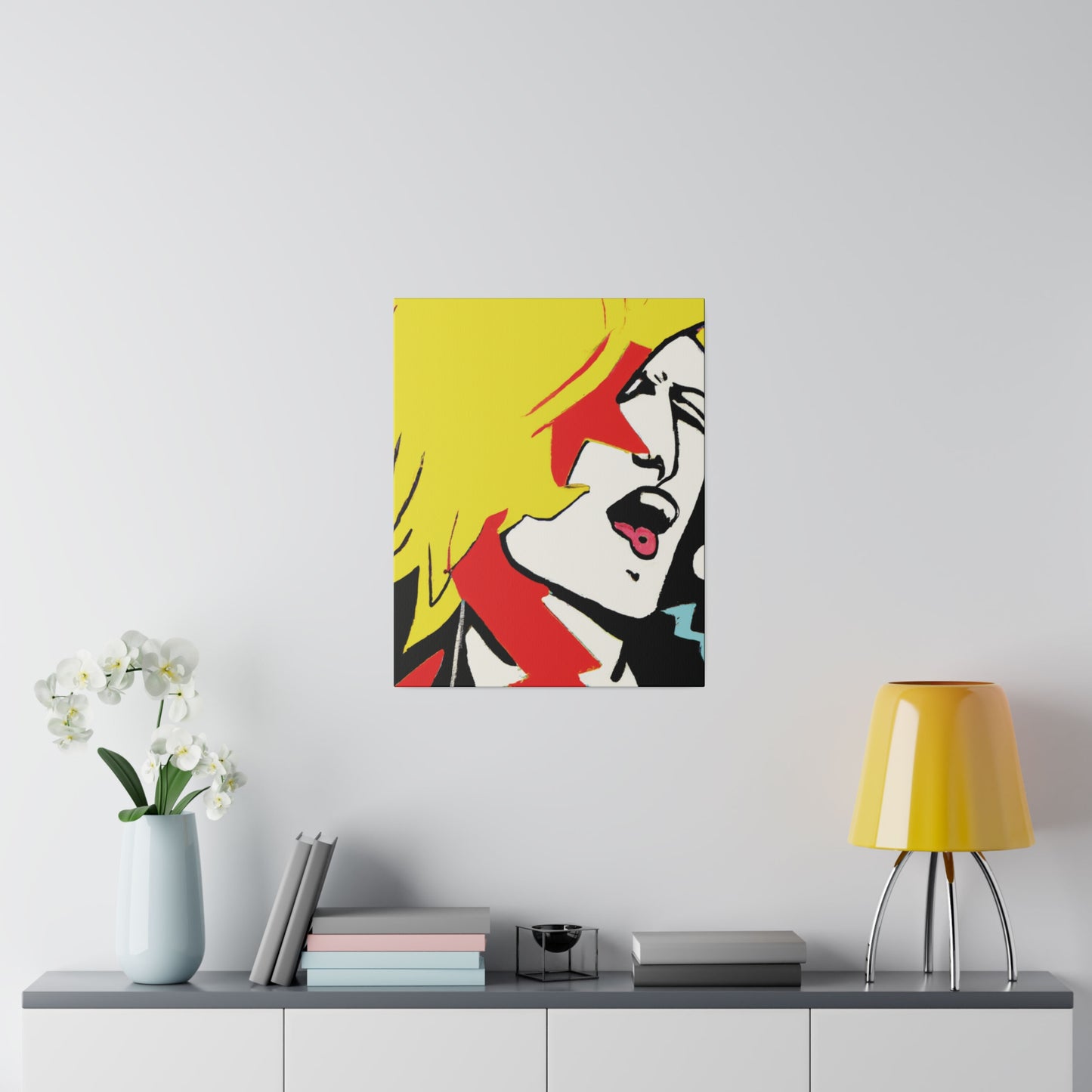 6373A - Rockstar Painting Print | Face | Abstract | Poster | Home Decor | Wall Art | Music Art | Canvas