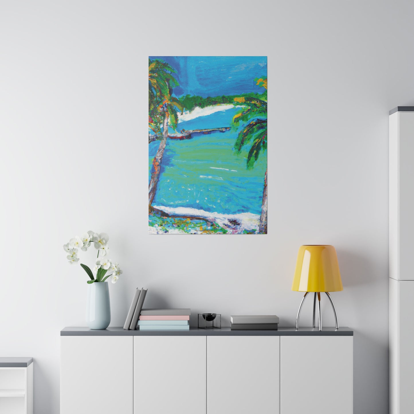 2499M - Bahamas Ocean Painting Print | Bahamas | Ocean | Beach | Poster | Home Decor | Wall Art | Canvas