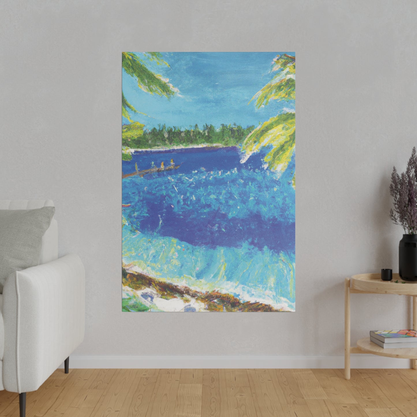 9673H - Bahamas Ocean Painting Print | Bahamas | Ocean | Beach | Poster | Home Decor | Wall Art | Canvas