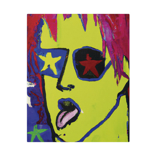 3318I - Rockstar Painting Print | Face | Abstract | Poster | Home Decor | Wall Art | Music Art | Canvas