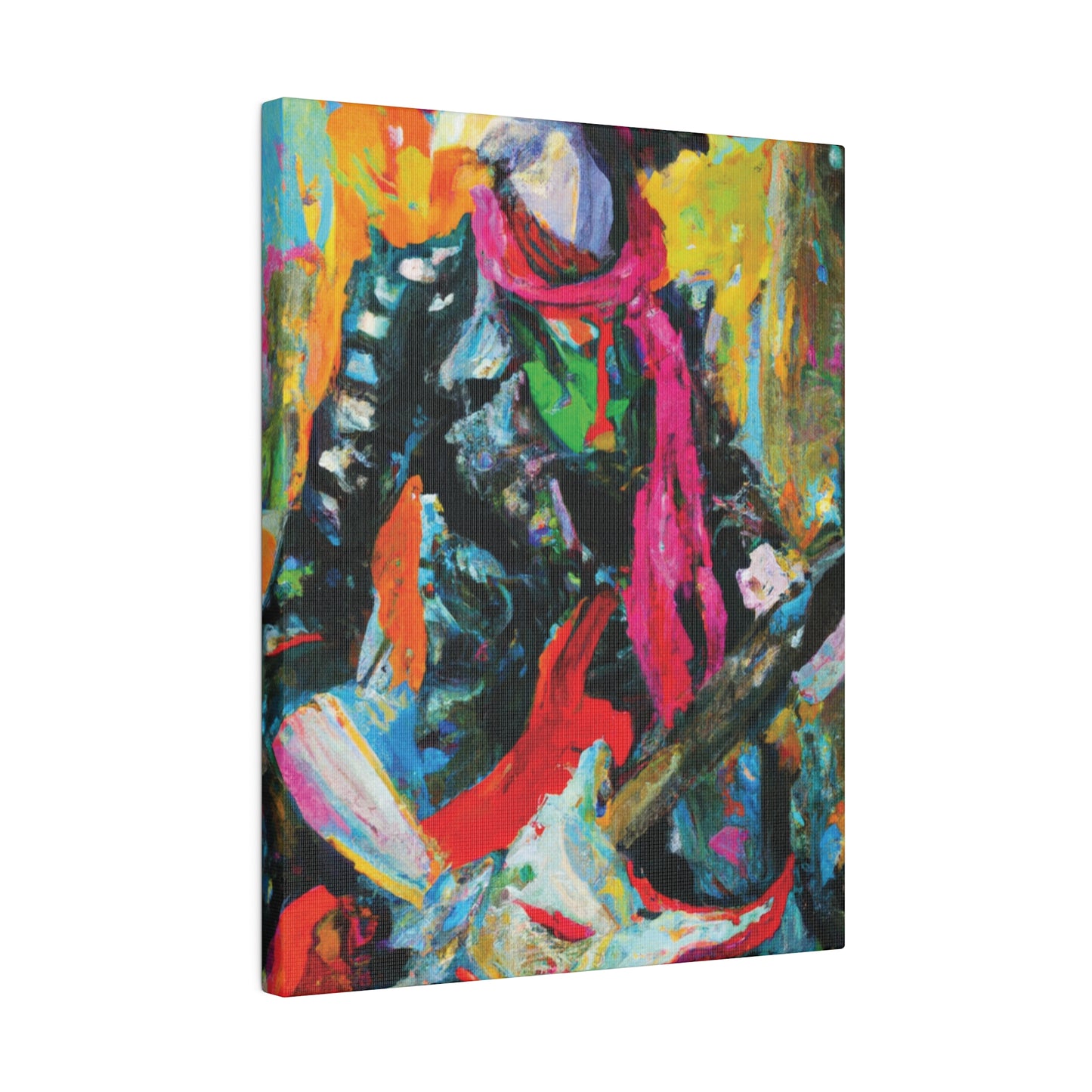 8579X - Rockstar Oil Painting Style Print | Poster | Home Decor | Wall Art | Music Art | Canvas