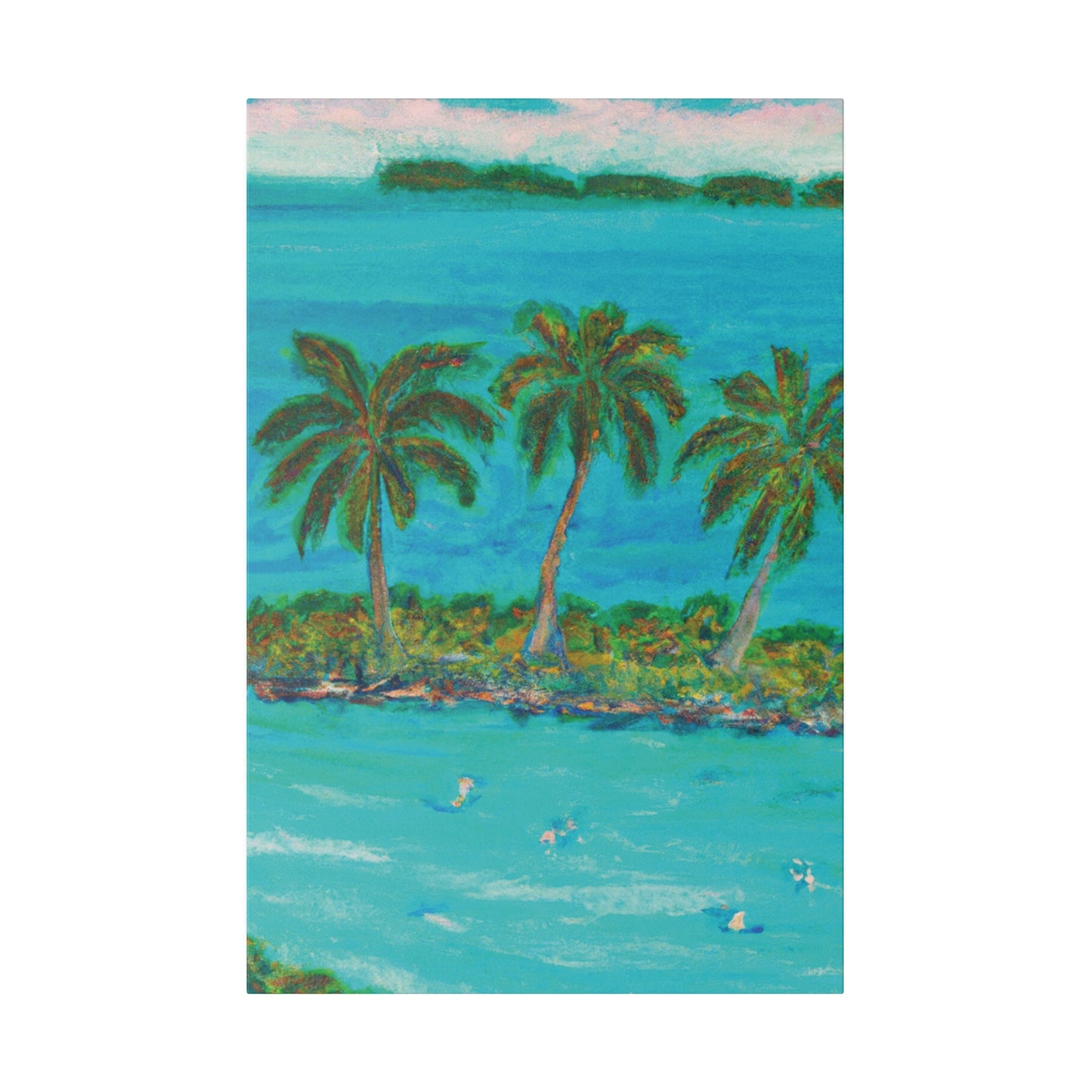 4205N - Bahamas Ocean Painting Print | Bahamas | Ocean | Beach | Poster | Home Decor | Wall Art | Canvas