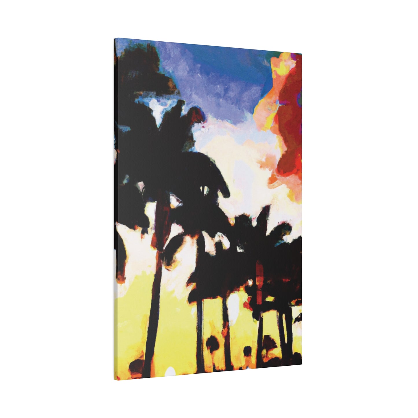9127M - Miami Beach Sunset Painting Print | Miami | Beach | Sunset | Poster | Home Decor | Wall Art | Canvas
