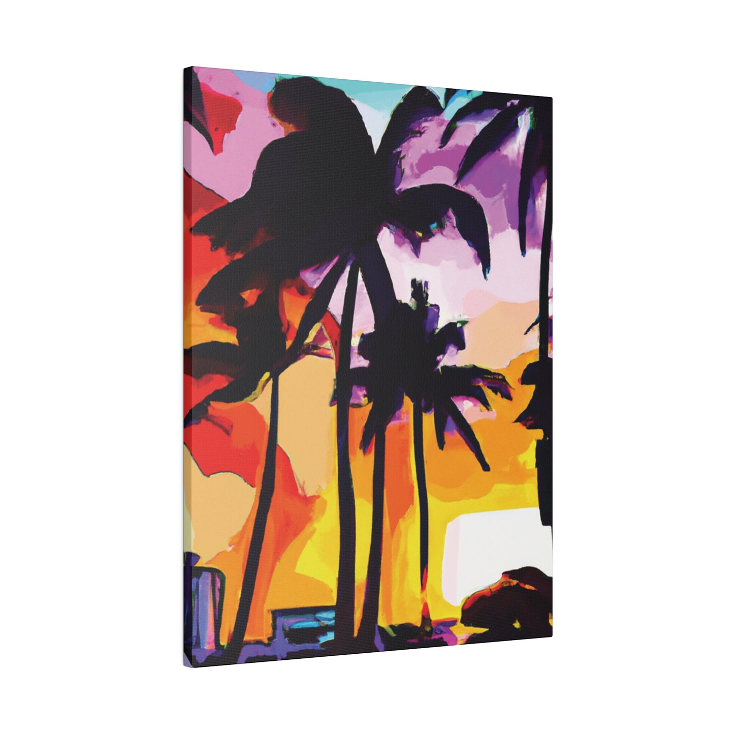 3987G - Miami Beach Sunset Painting Print | Miami | Beach | Sunset | Poster | Home Decor | Wall Art | Canvas