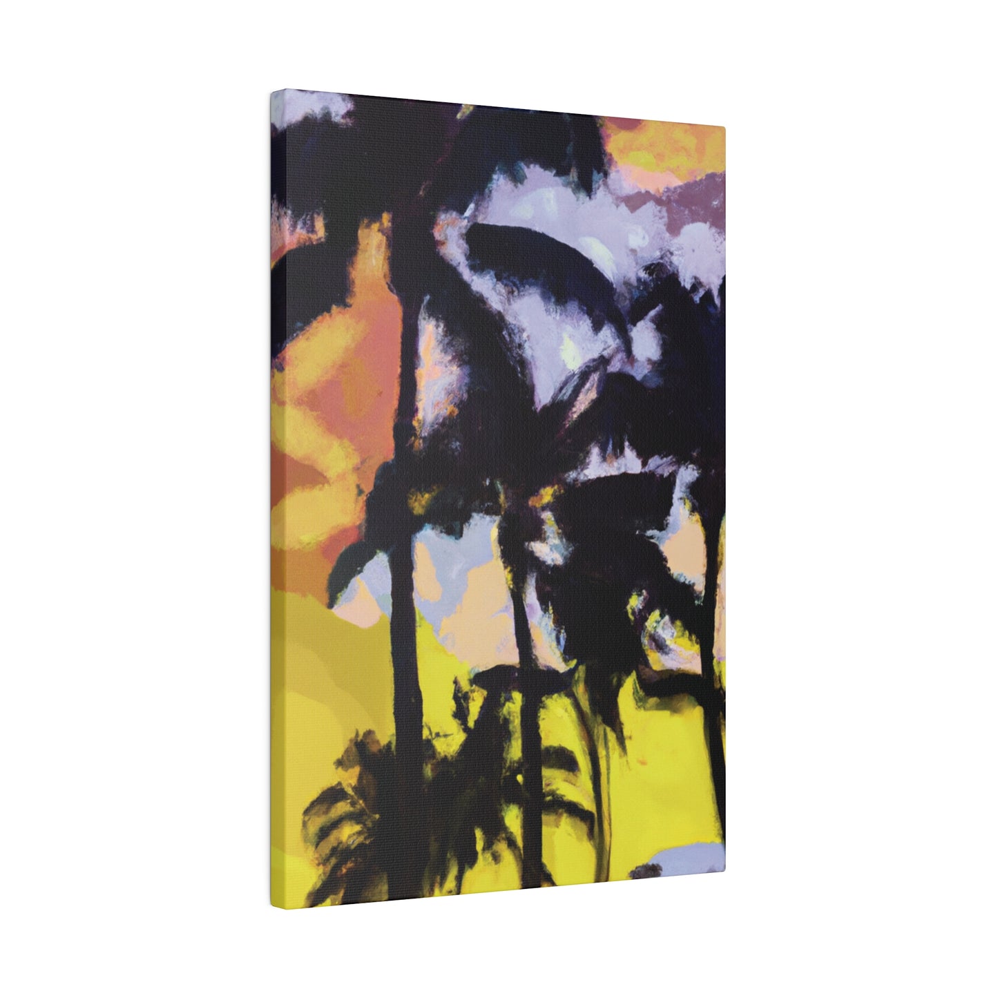 3753W - Miami Beach Sunset Painting Print | Miami | Beach | Sunset | Poster | Home Decor | Wall Art | Canvas
