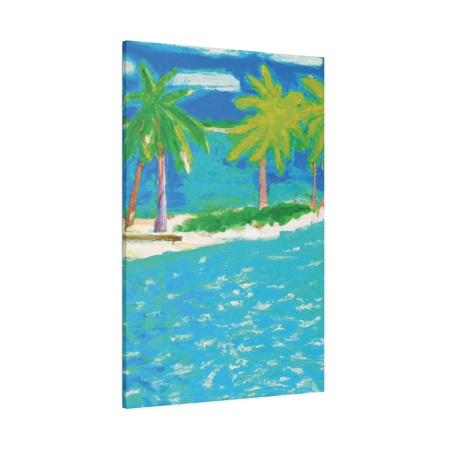 3271K - Bahamas Ocean Painting Print | Bahamas | Ocean | Beach | Poster | Home Decor | Wall Art | Canvas