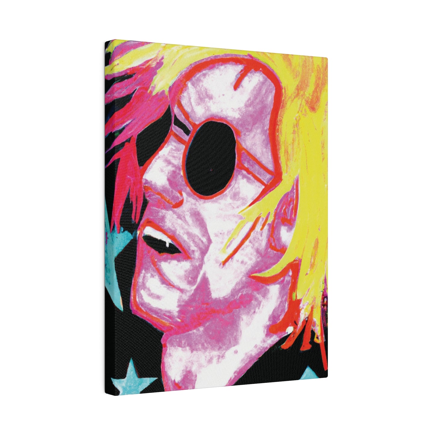 5123P - Rockstar Painting Print | Face | Abstract | Poster | Home Decor | Wall Art | Music Art | Canvas