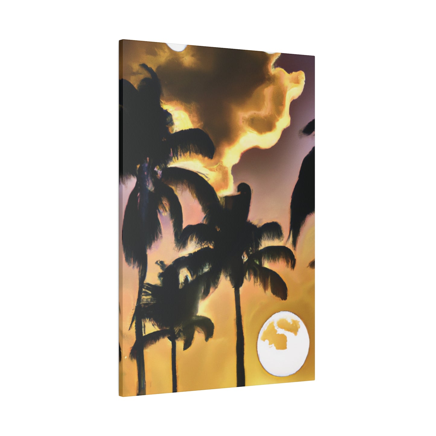 6382Q - Miami Beach Sunset Painting Print | Miami | Beach | Sunset | Poster | Home Decor | Wall Art | Canvas