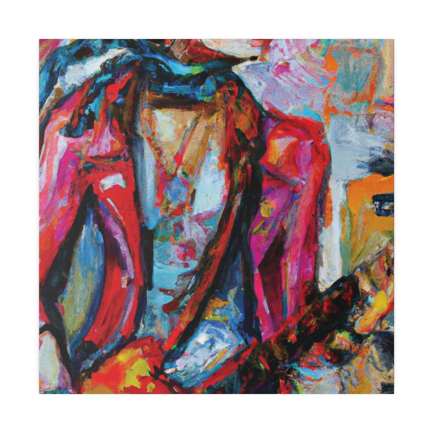 5694F - Rockstar Oil Painting Style Print | Poster | Home Decor | Wall Art | Music Art | Canvas