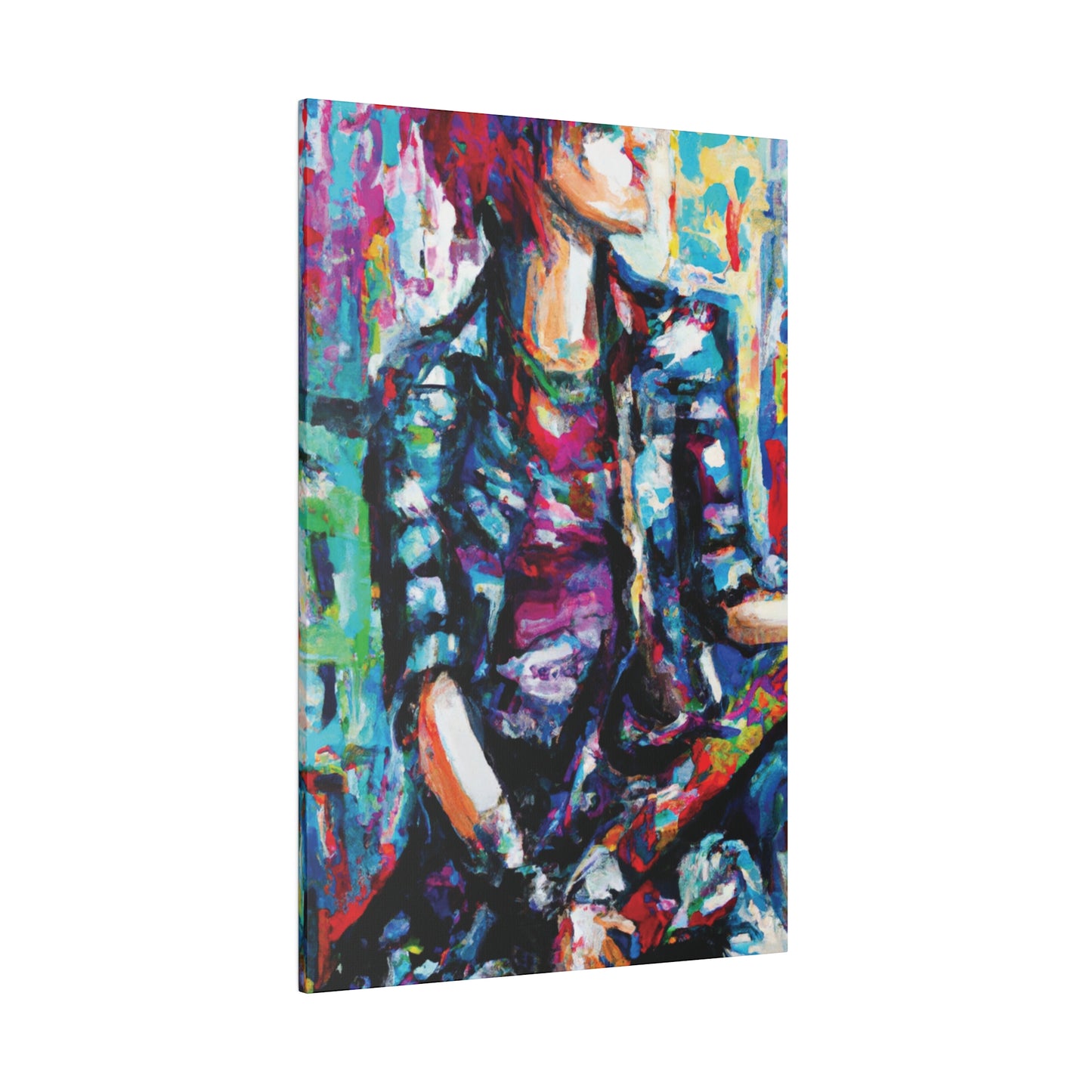 5033P - Rockstar Oil Painting Style Print | Poster | Home Decor | Wall Art | Music Art | Canvas