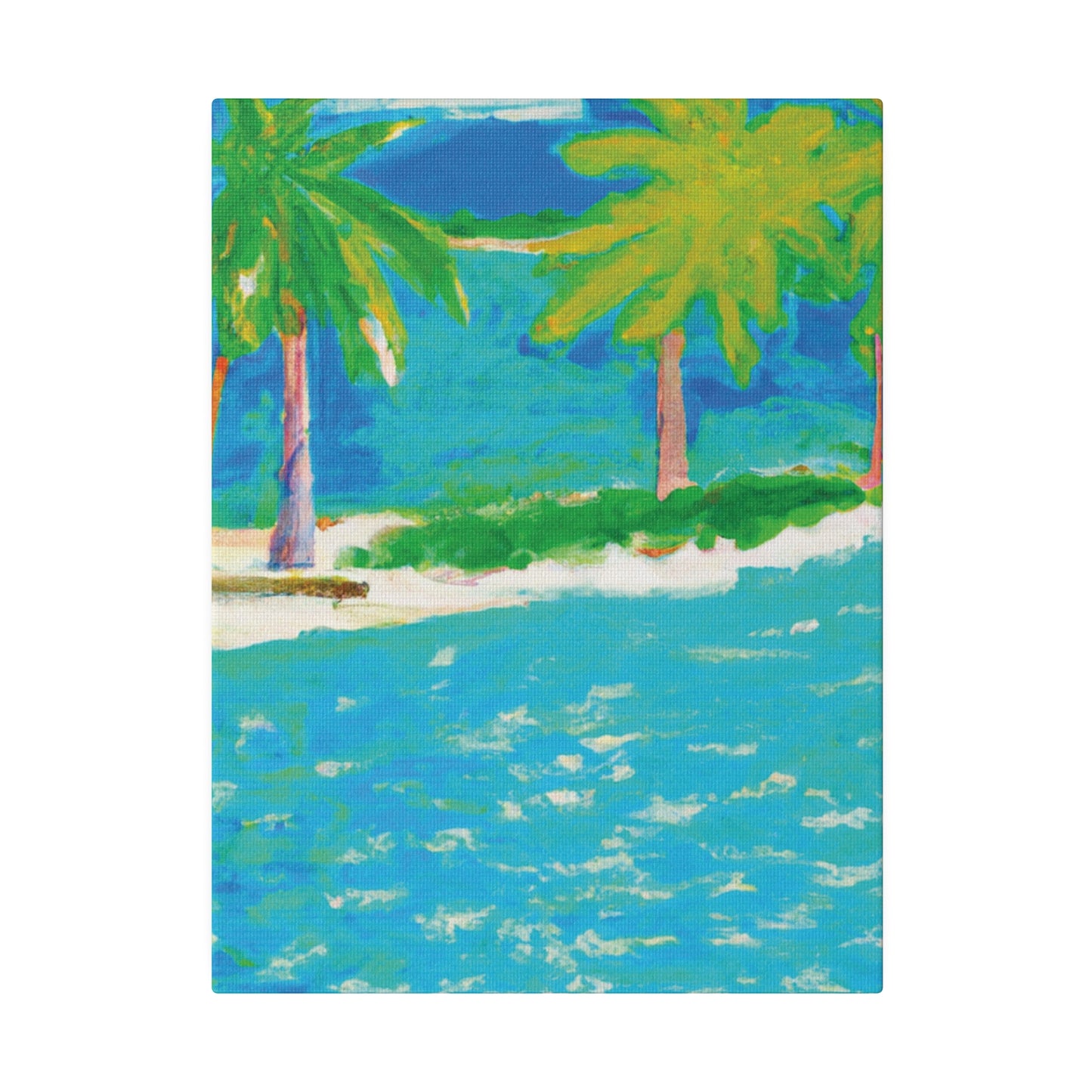 3271K - Bahamas Ocean Painting Print | Bahamas | Ocean | Beach | Poster | Home Decor | Wall Art | Canvas