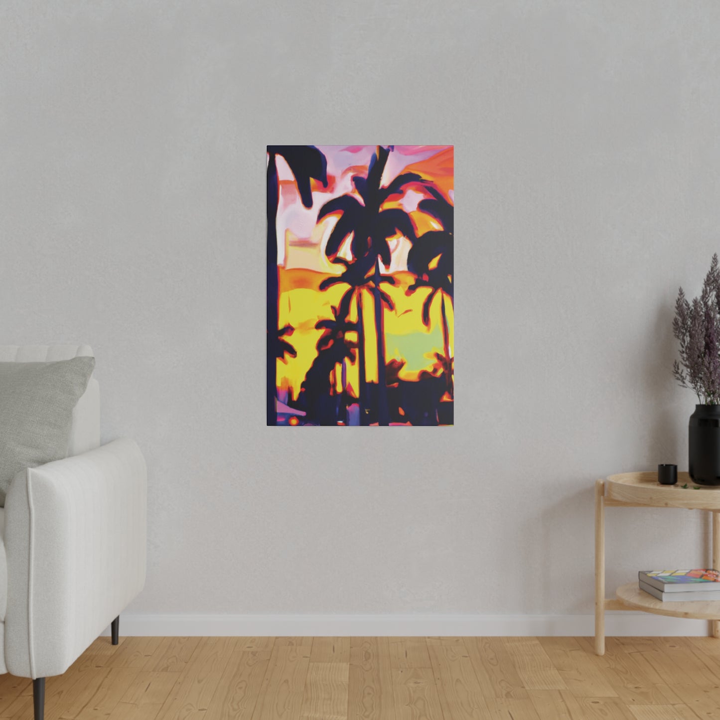 8254X - Miami Beach Sunset Painting Print | Miami | Beach | Sunset | Poster | Home Decor | Wall Art | Canvas