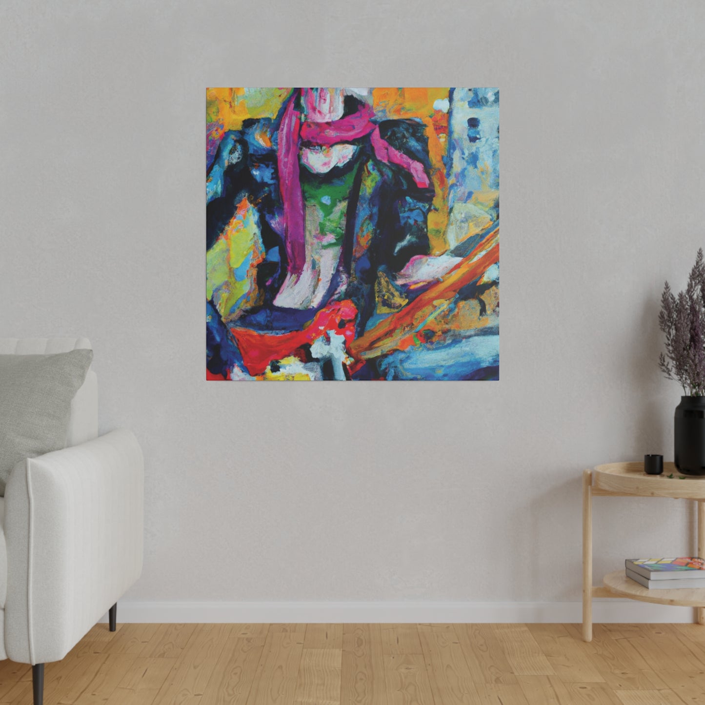 2736R - Rockstar Oil Painting Style Print | Poster | Home Decor | Wall Art | Music Art | Canvas